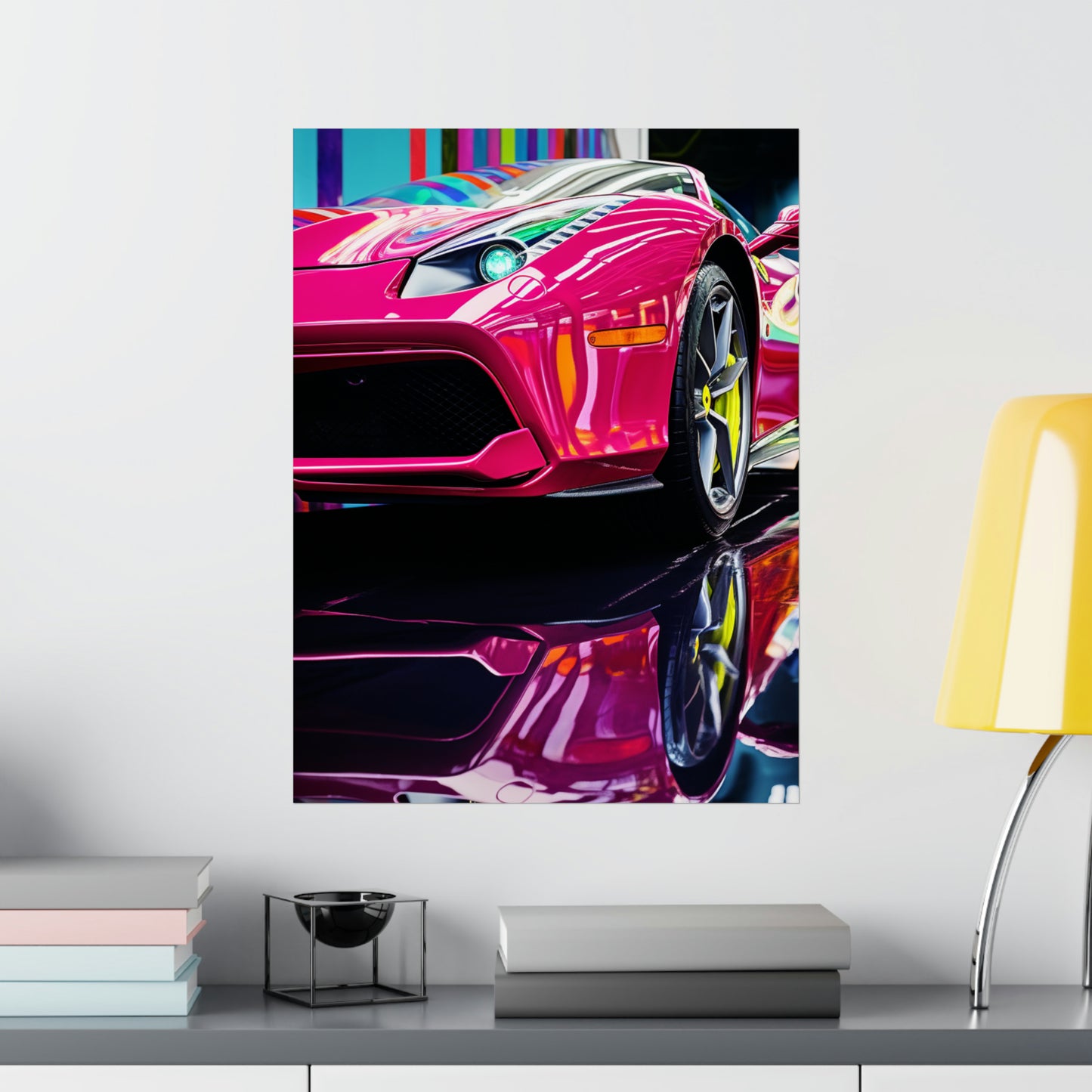 Premium Matte Vertical Posters Ferrari Flair Macro 2