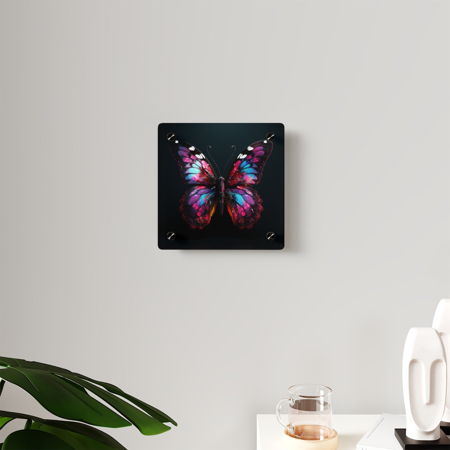 Acrylic Wall Art Panels Hyper Butterfly Real