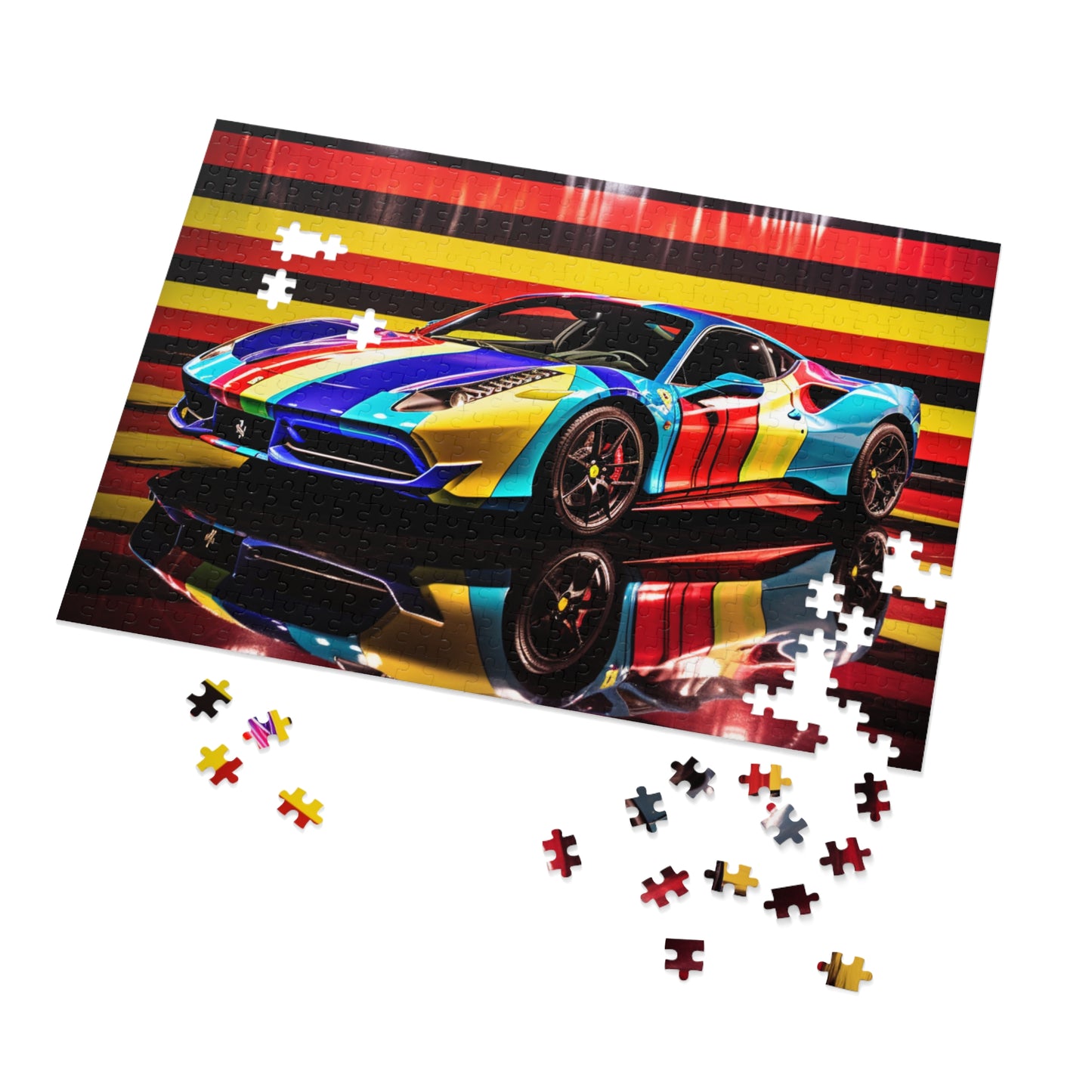 Jigsaw Puzzle (30, 110, 252, 500,1000-Piece) Hyper Colorfull Ferrari 2