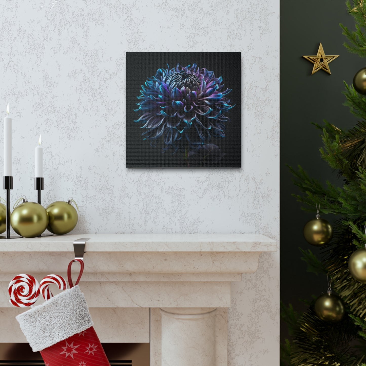 Canvas Gallery Wraps Dahlia Purple 3