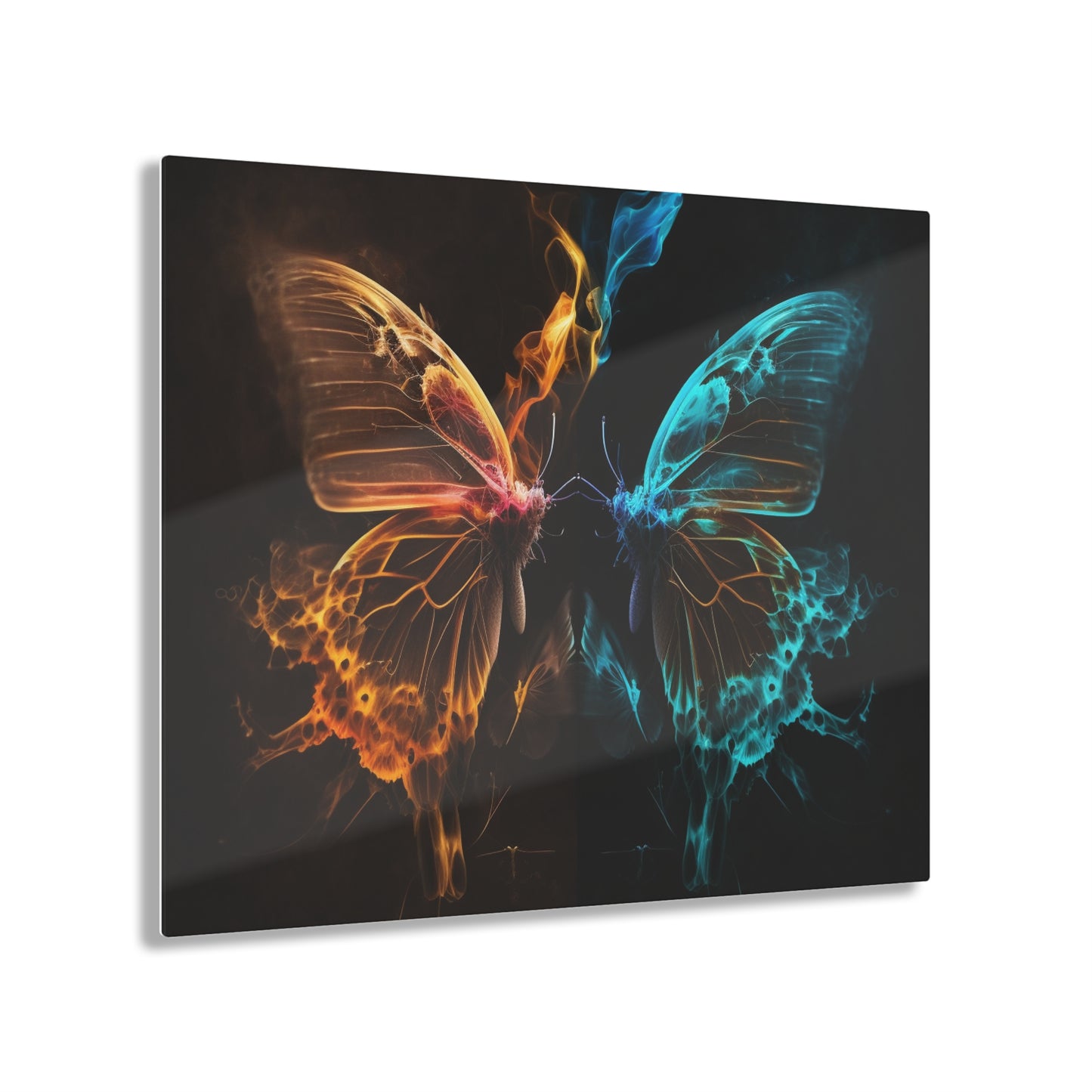 Acrylic Prints Kiss Neon Butterfly 10