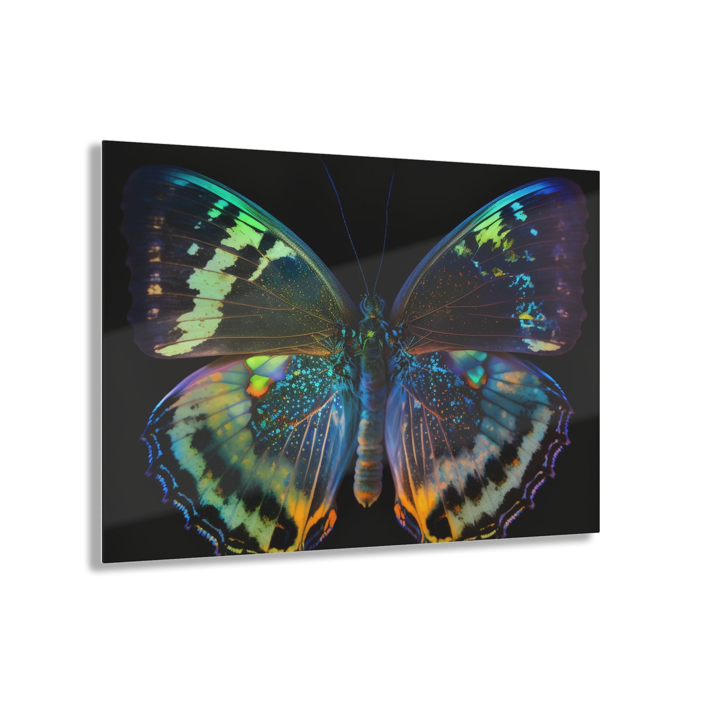 Acrylic Prints Neon Butterfly Flair 4