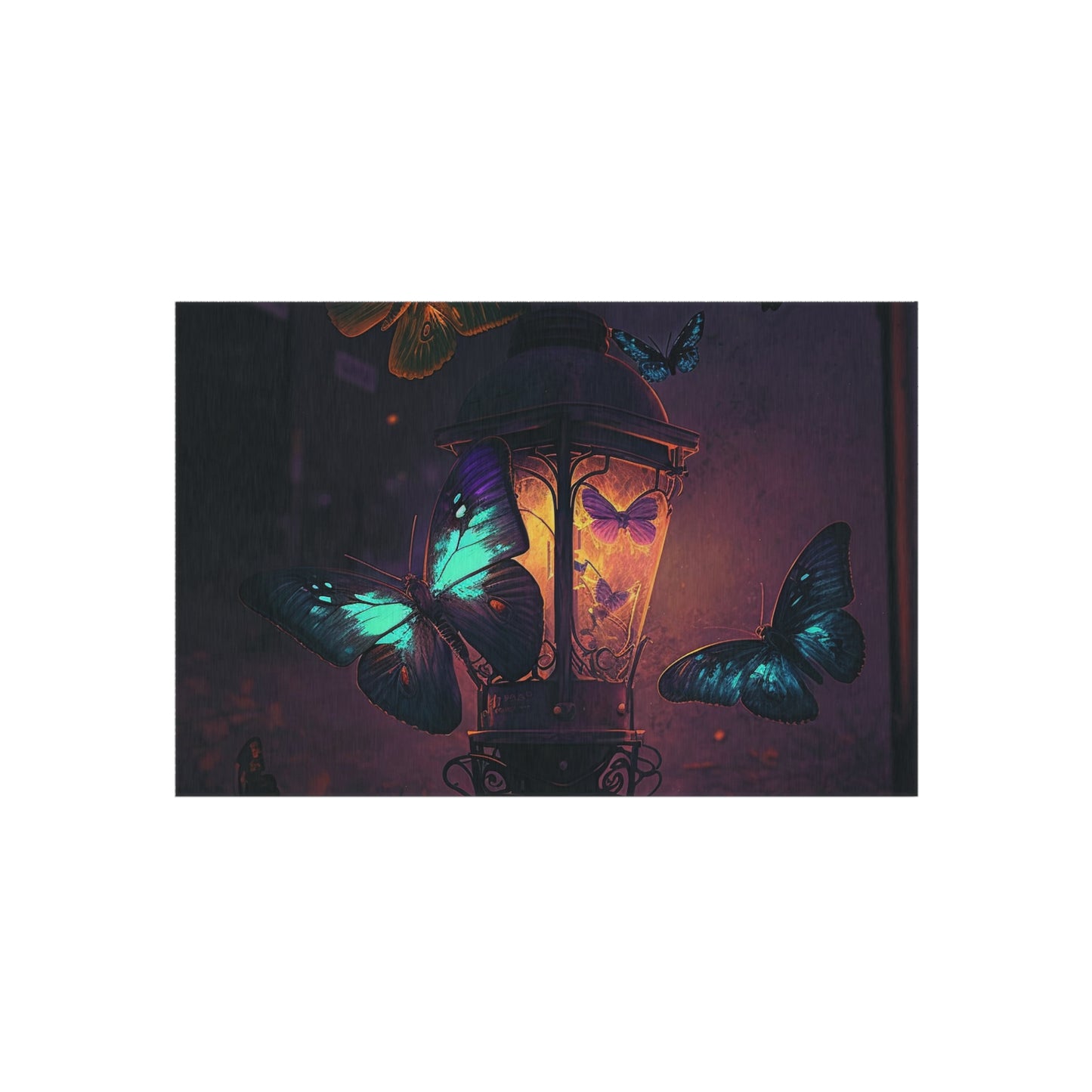 Outdoor Rug  Street Light Butterfly 4