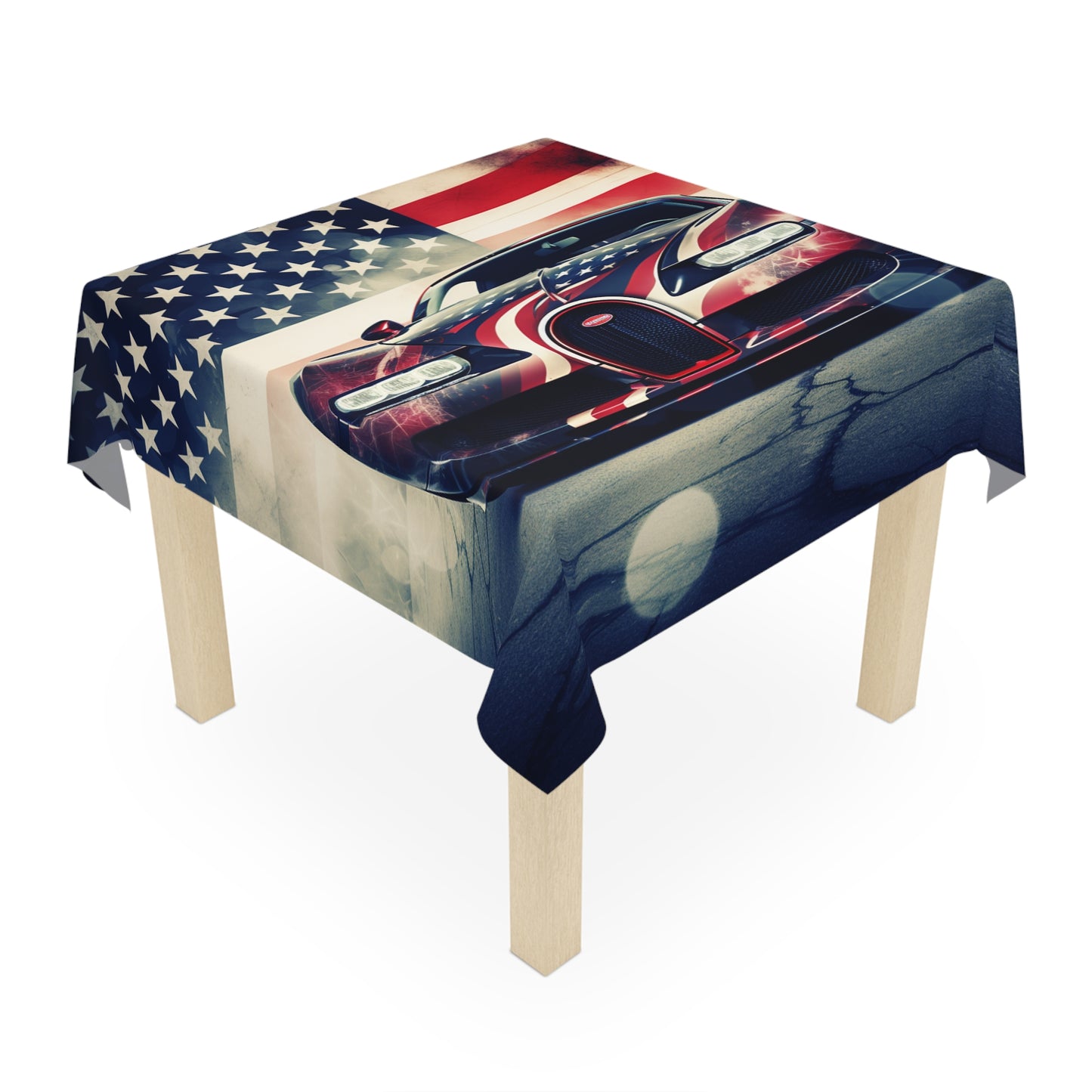 Tablecloth Abstract American Flag Background Bugatti 1