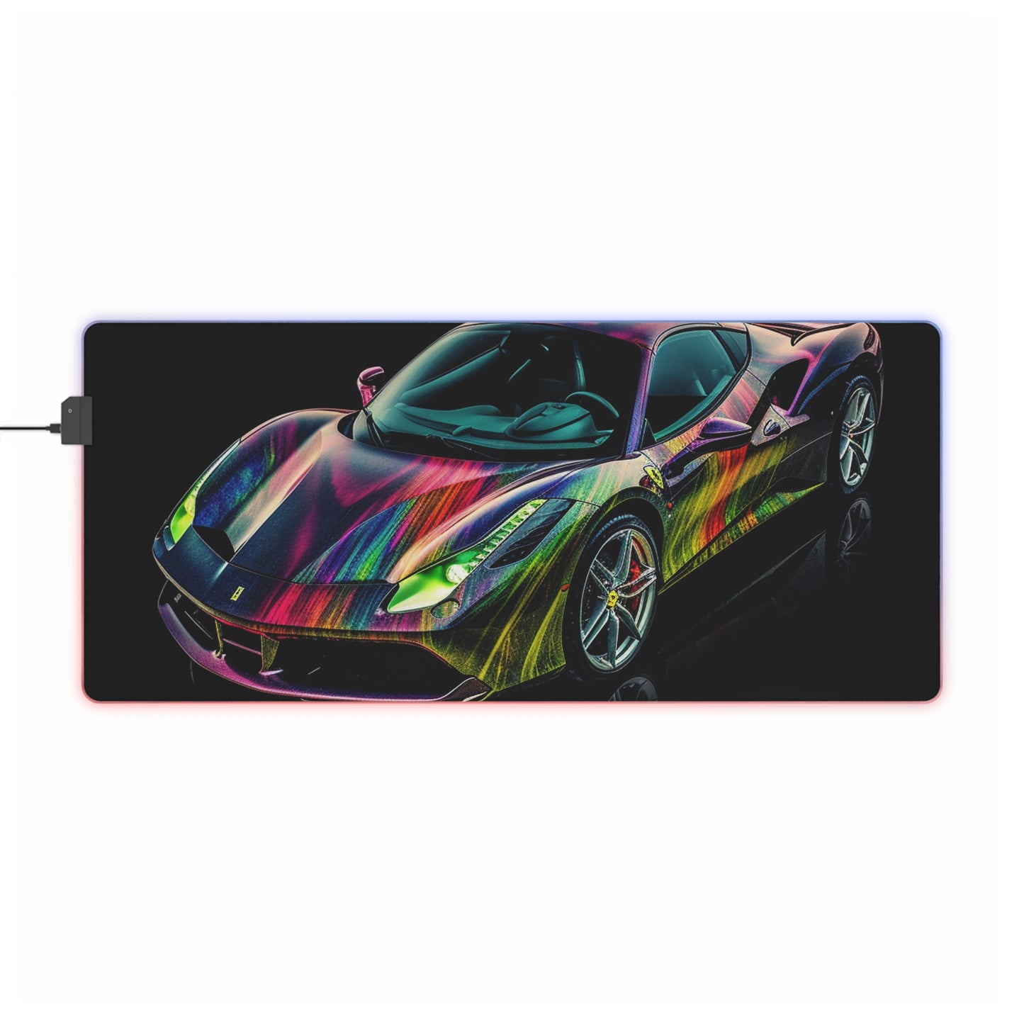 LED Gaming Mouse Pad Ferrari Color 3