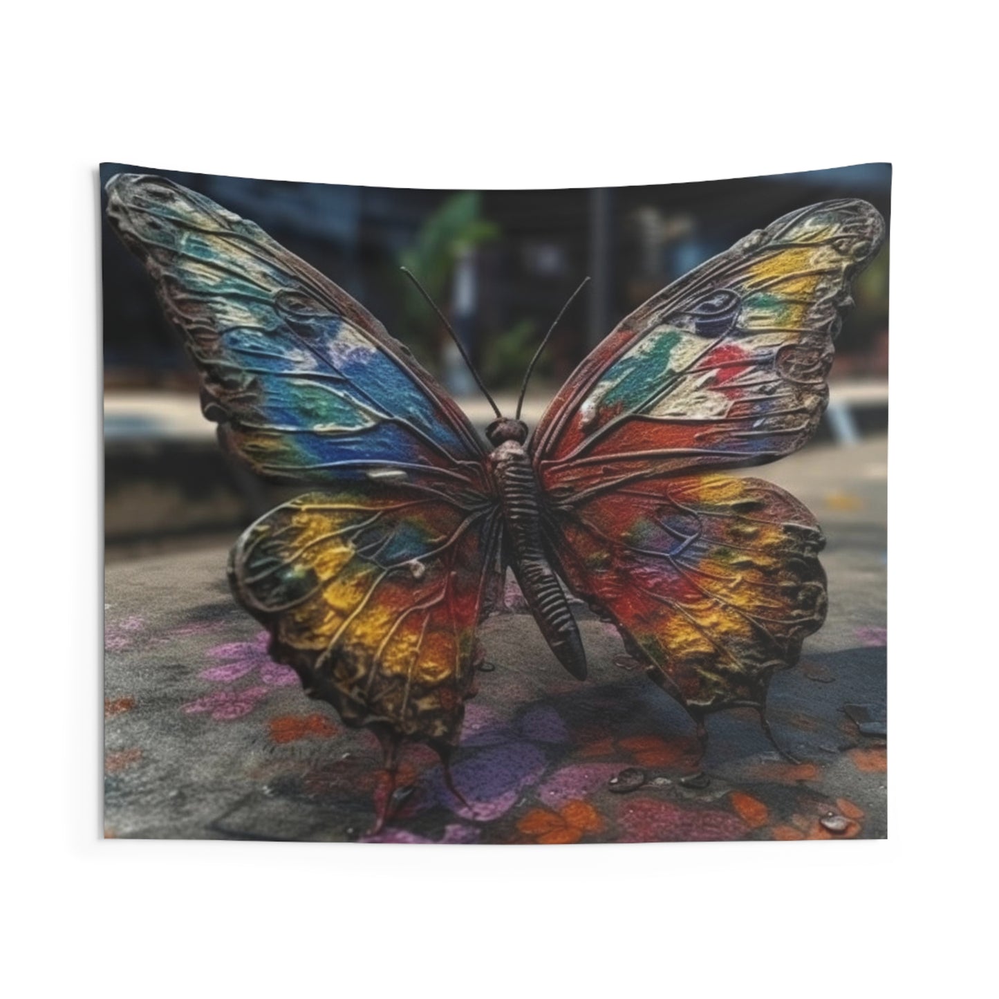 Indoor Wall Tapestries Liquid Street Butterfly 3
