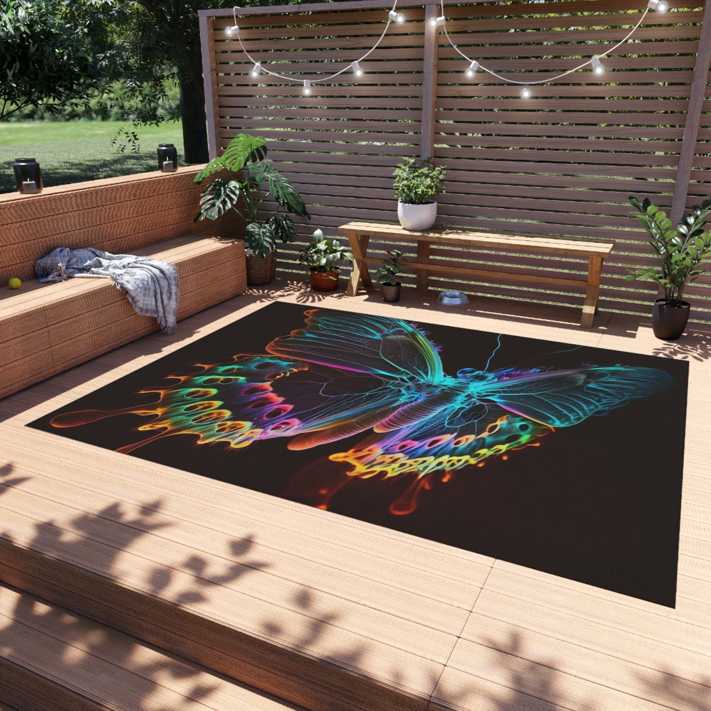 Outdoor Rug  Thermal Butterfly 2