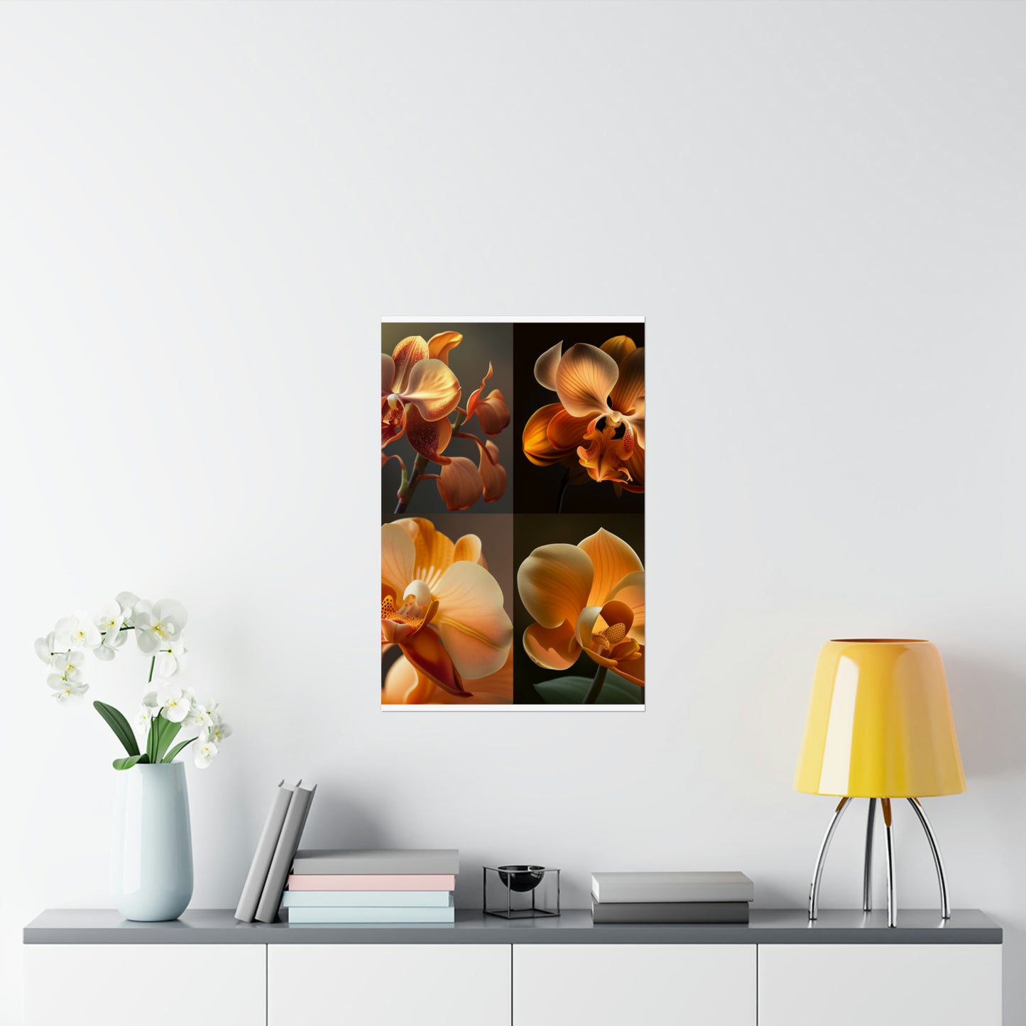 Premium Matte Vertical Posters Orange Orchid 5