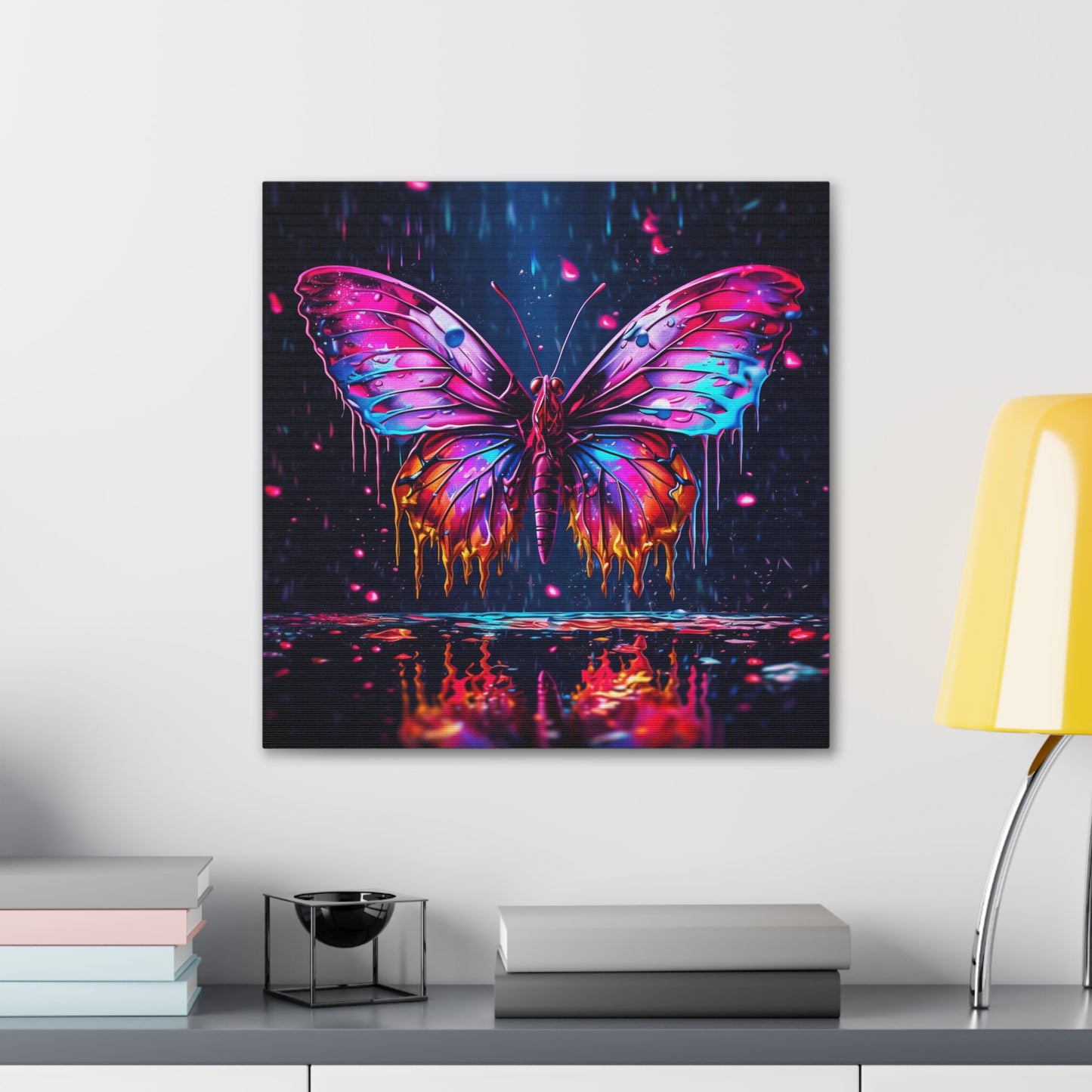 Canvas Gallery Wraps Pink Butterfly Flair 2