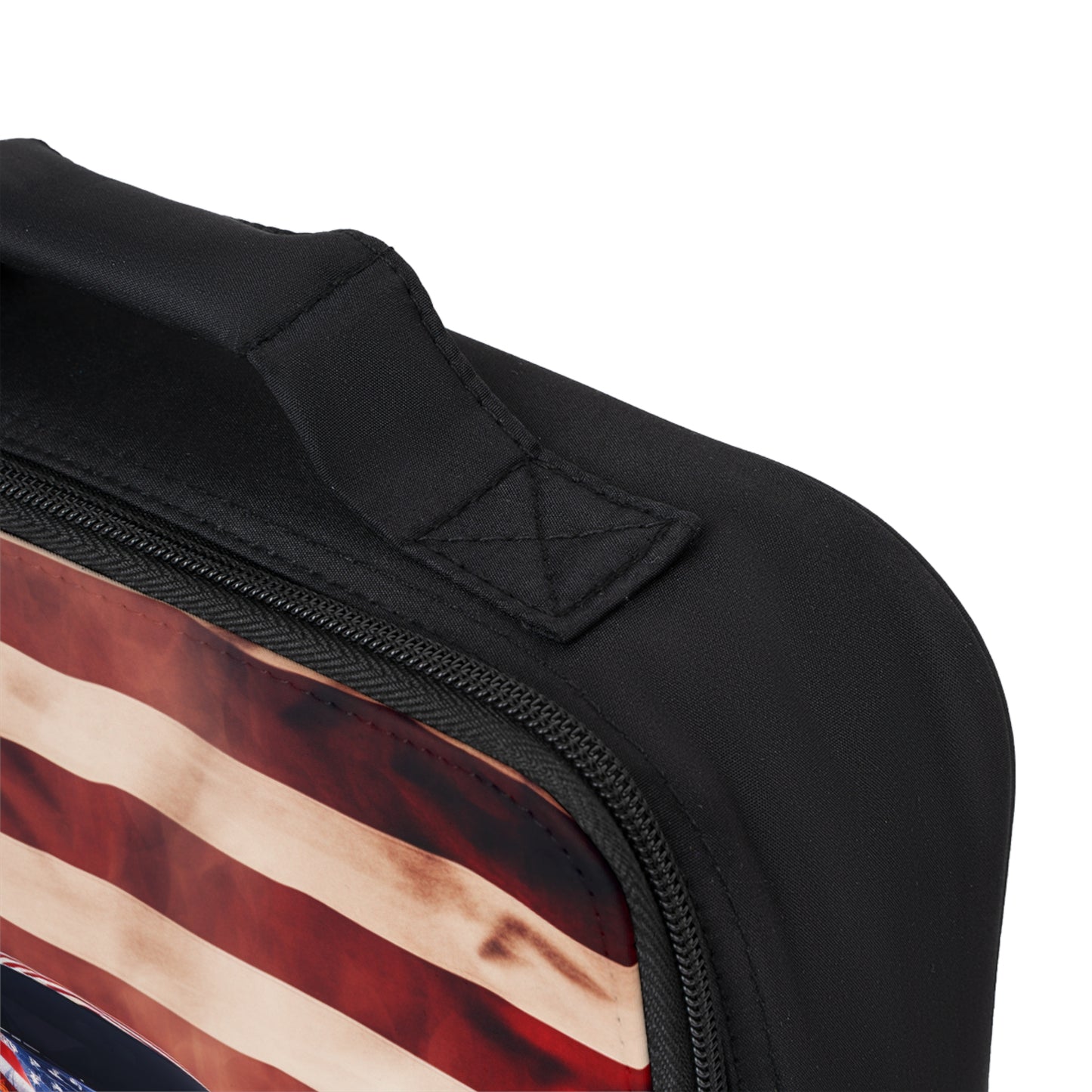 Lunch Bag Abstract American Flag Background Bugatti 2