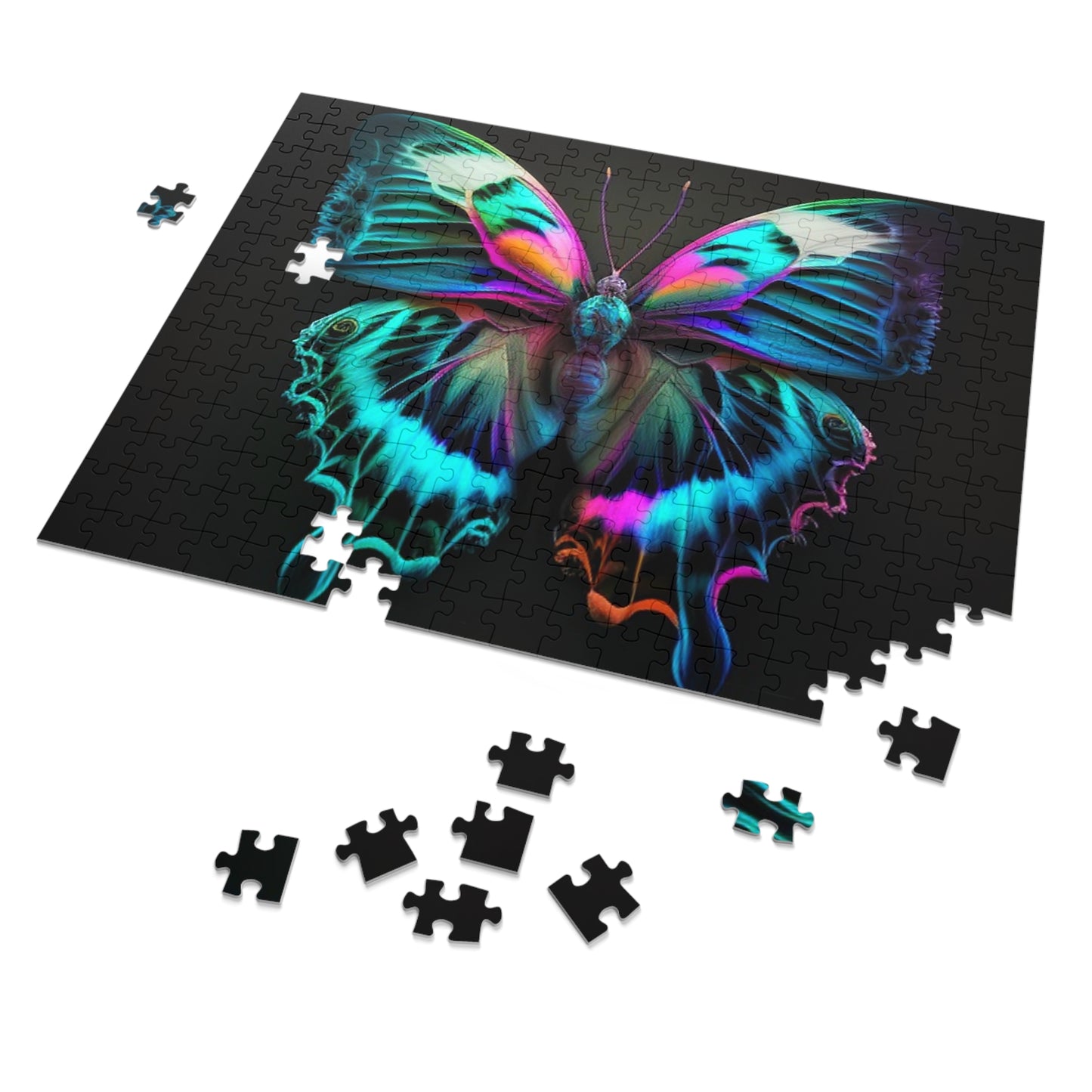 Jigsaw Puzzle (30, 110, 252, 500,1000-Piece) Neon Butterfly Fusion 4