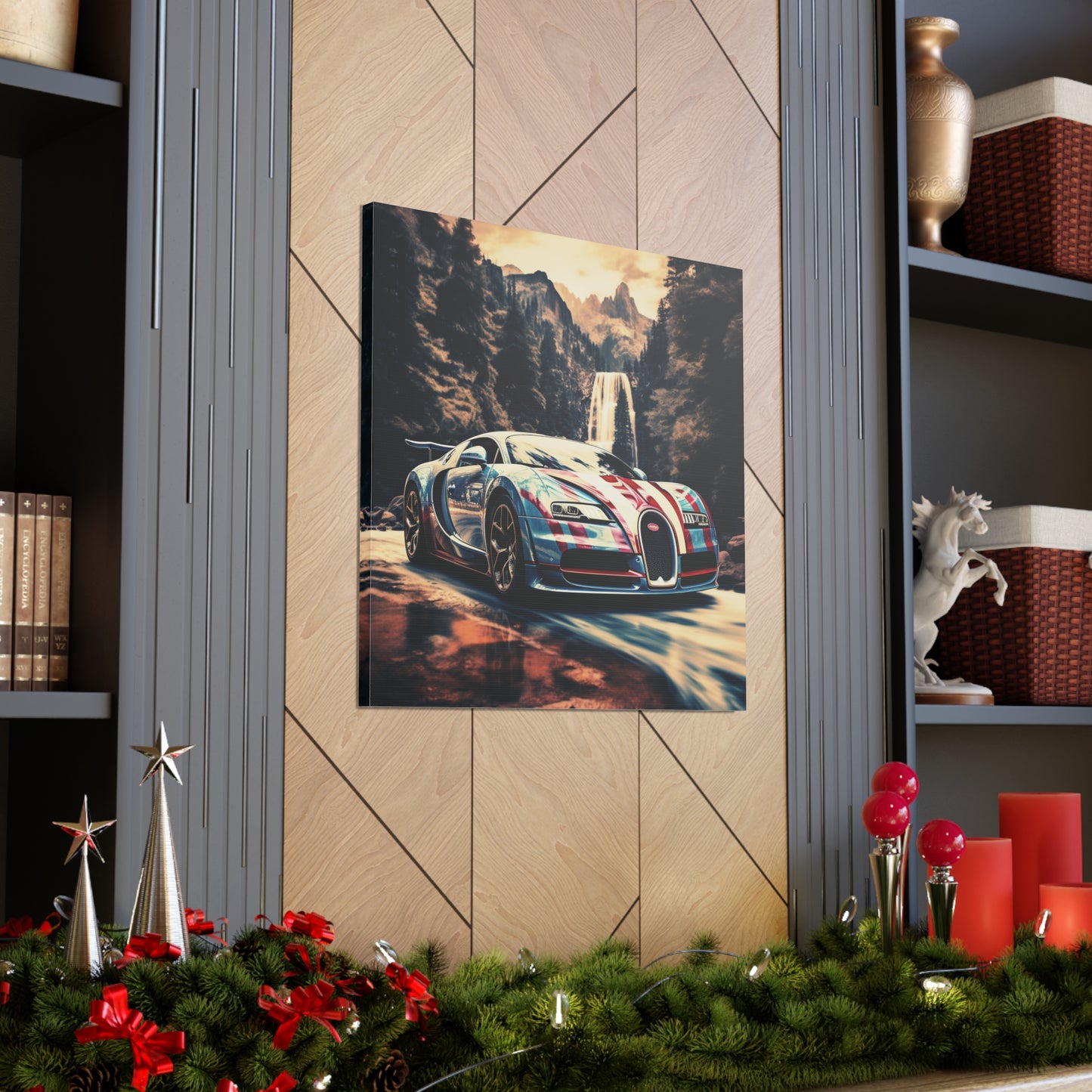 Canvas Gallery Wraps Bugatti Waterfall 1