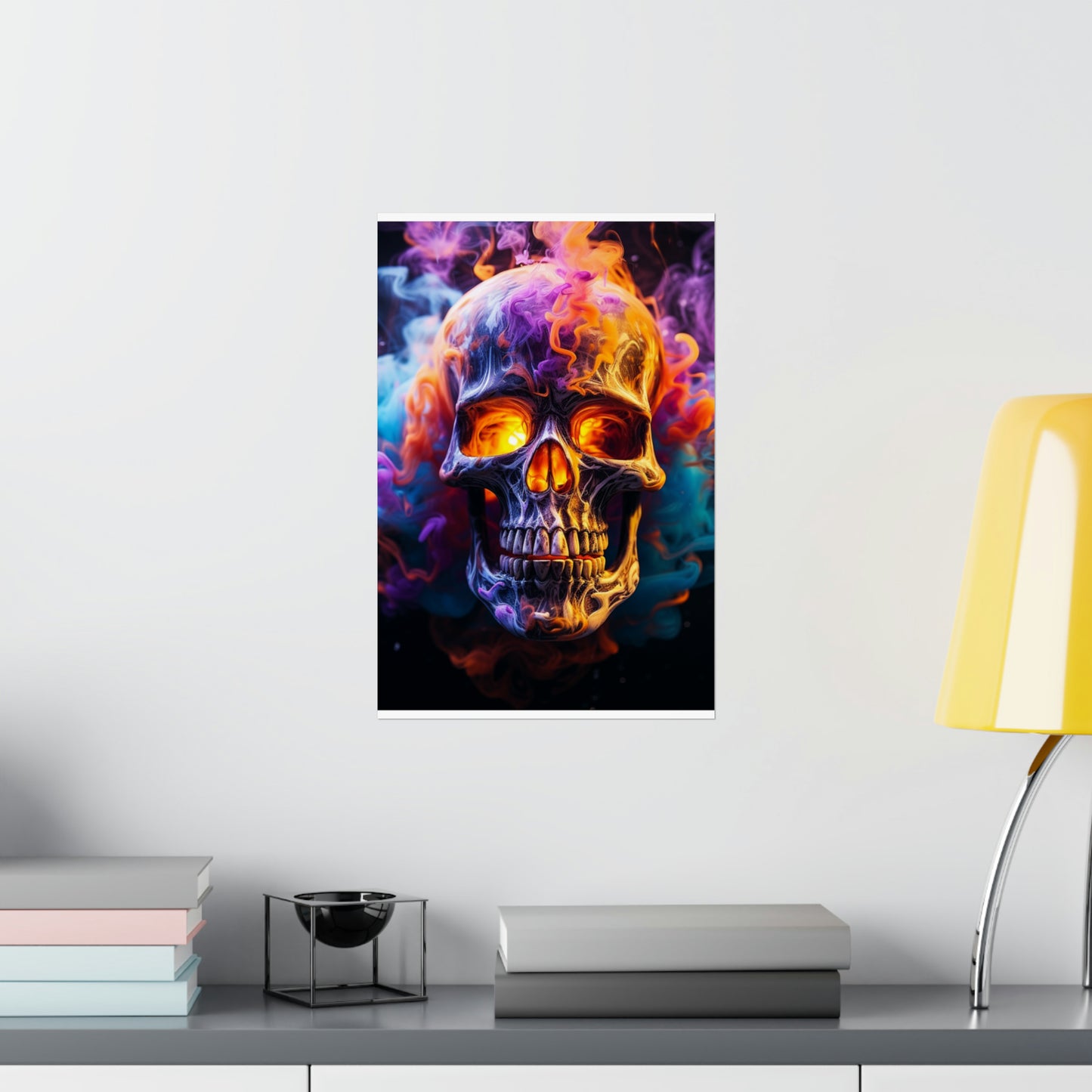 Premium Matte Vertical Posters Macro Skull 2