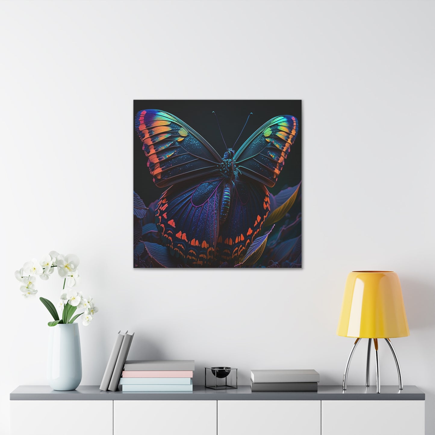 Canvas Gallery Wraps Hue Neon Butterfly 3