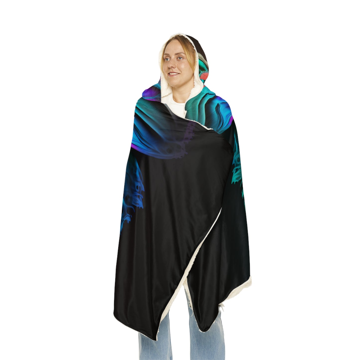 Snuggle Hooded Blanket Raw Hyper Color Butterfly 2