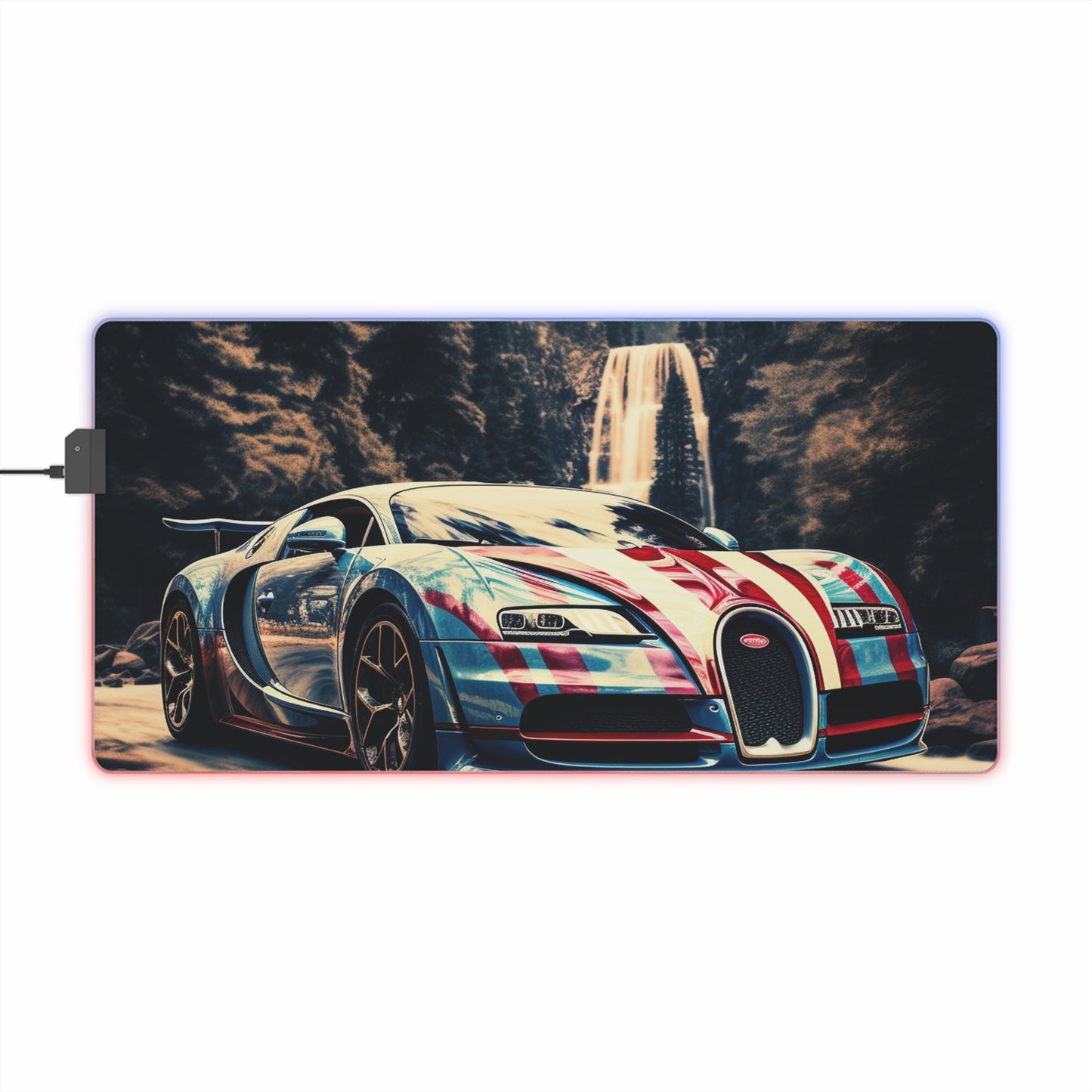 LED Gaming Mouse Pad Bugatti Waterfall 1