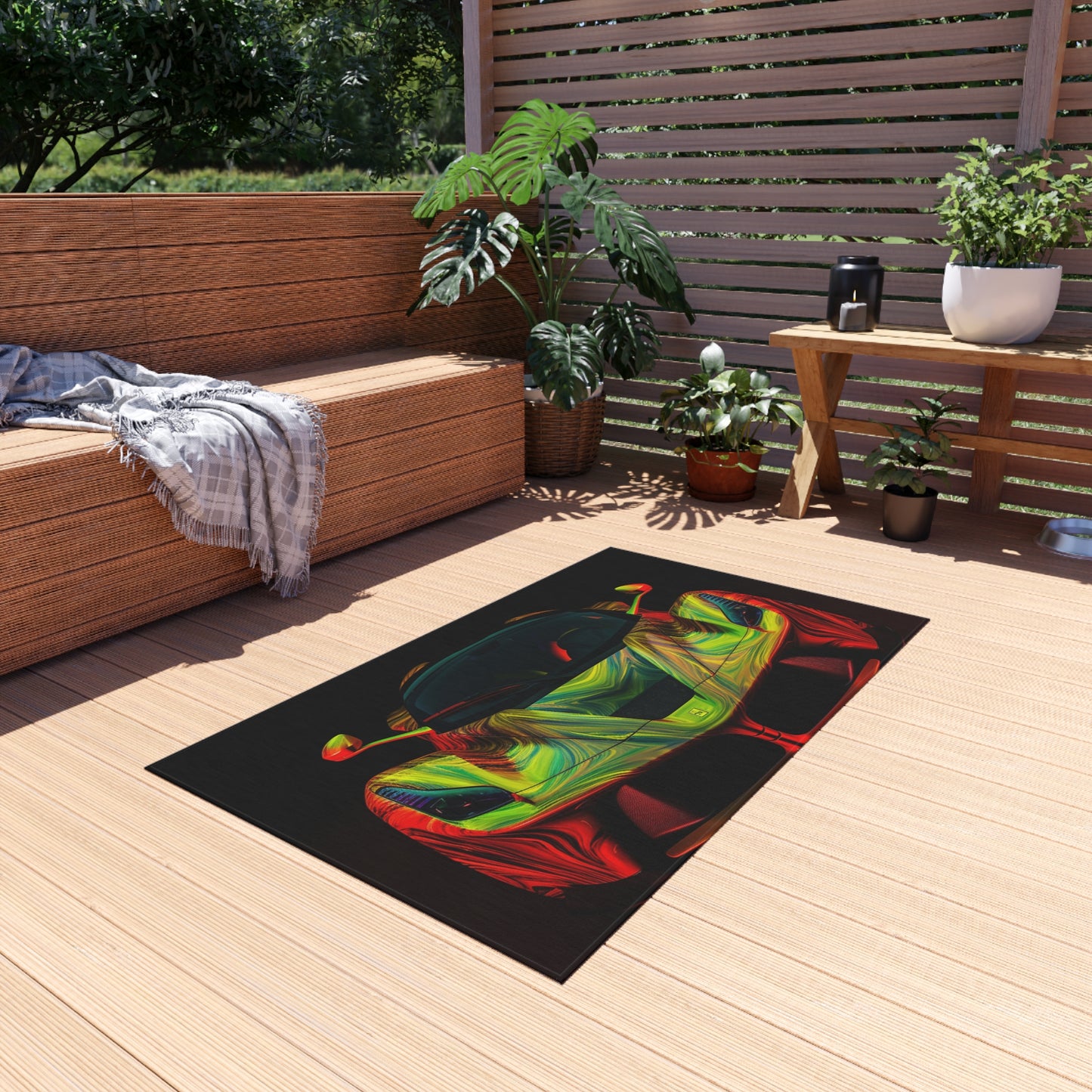 Outdoor Rug  Ferrari Neon 1