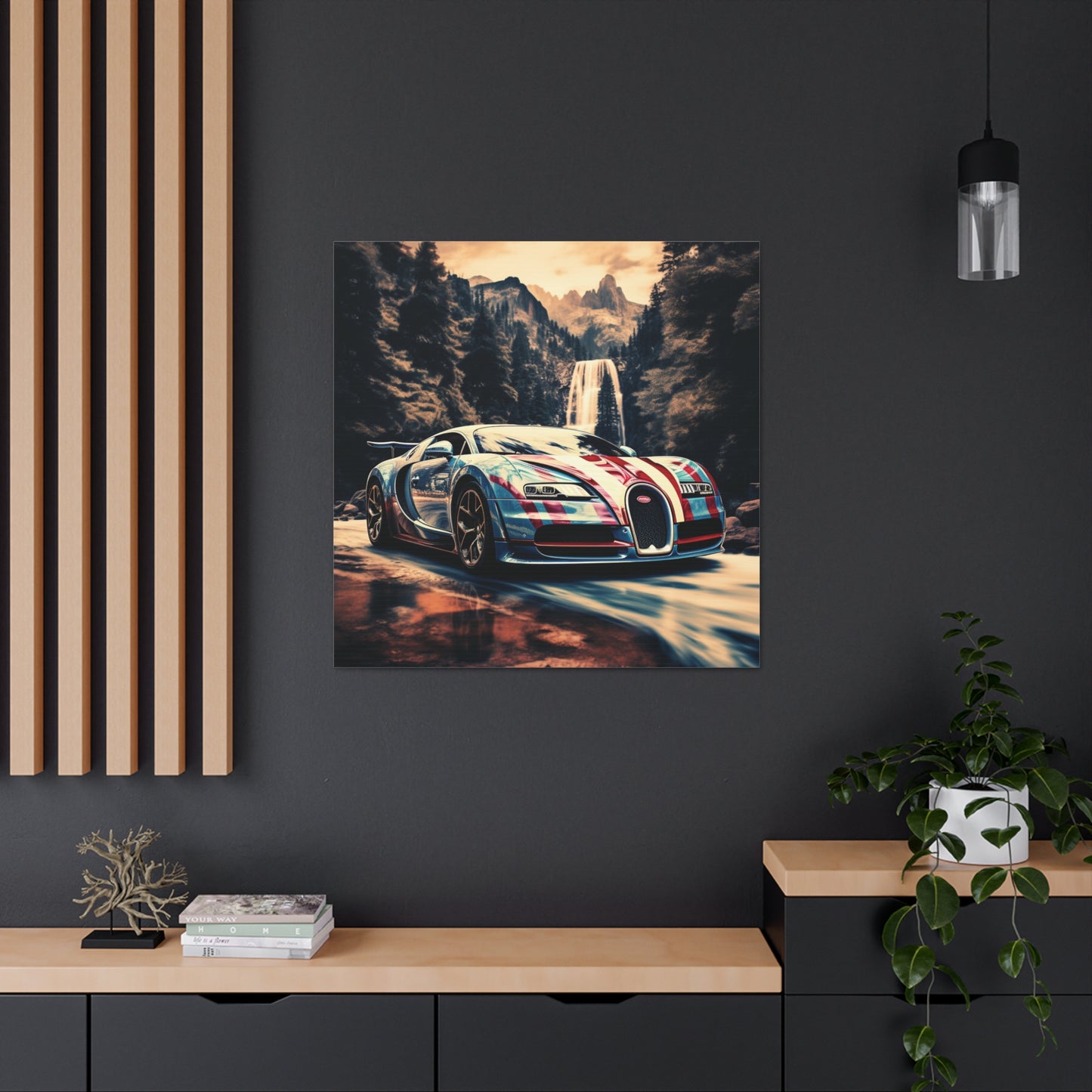 Canvas Gallery Wraps Bugatti Waterfall 1