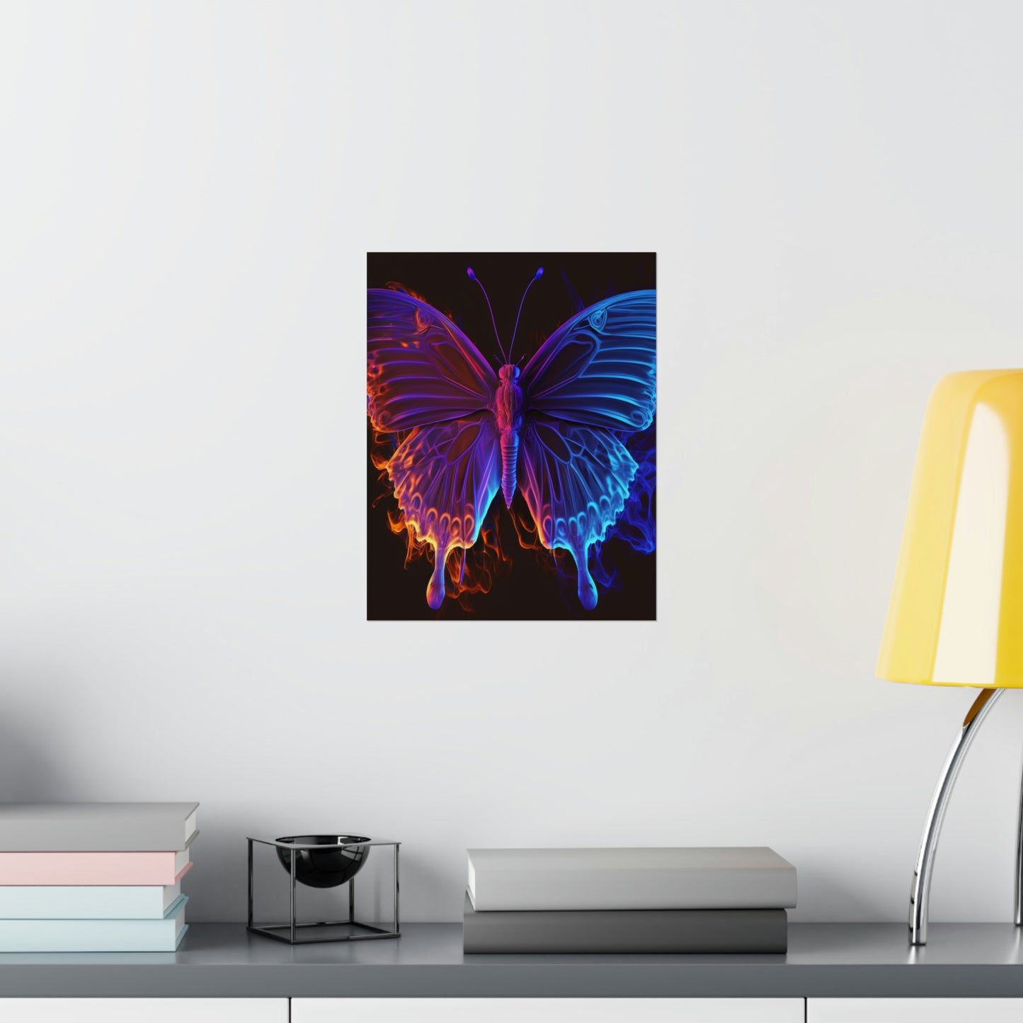 Premium Matte Vertical Posters Thermal Butterfly 1