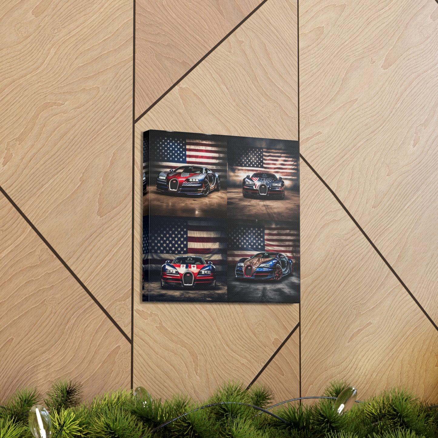 Canvas Gallery Wraps Bugatti American Flag 5