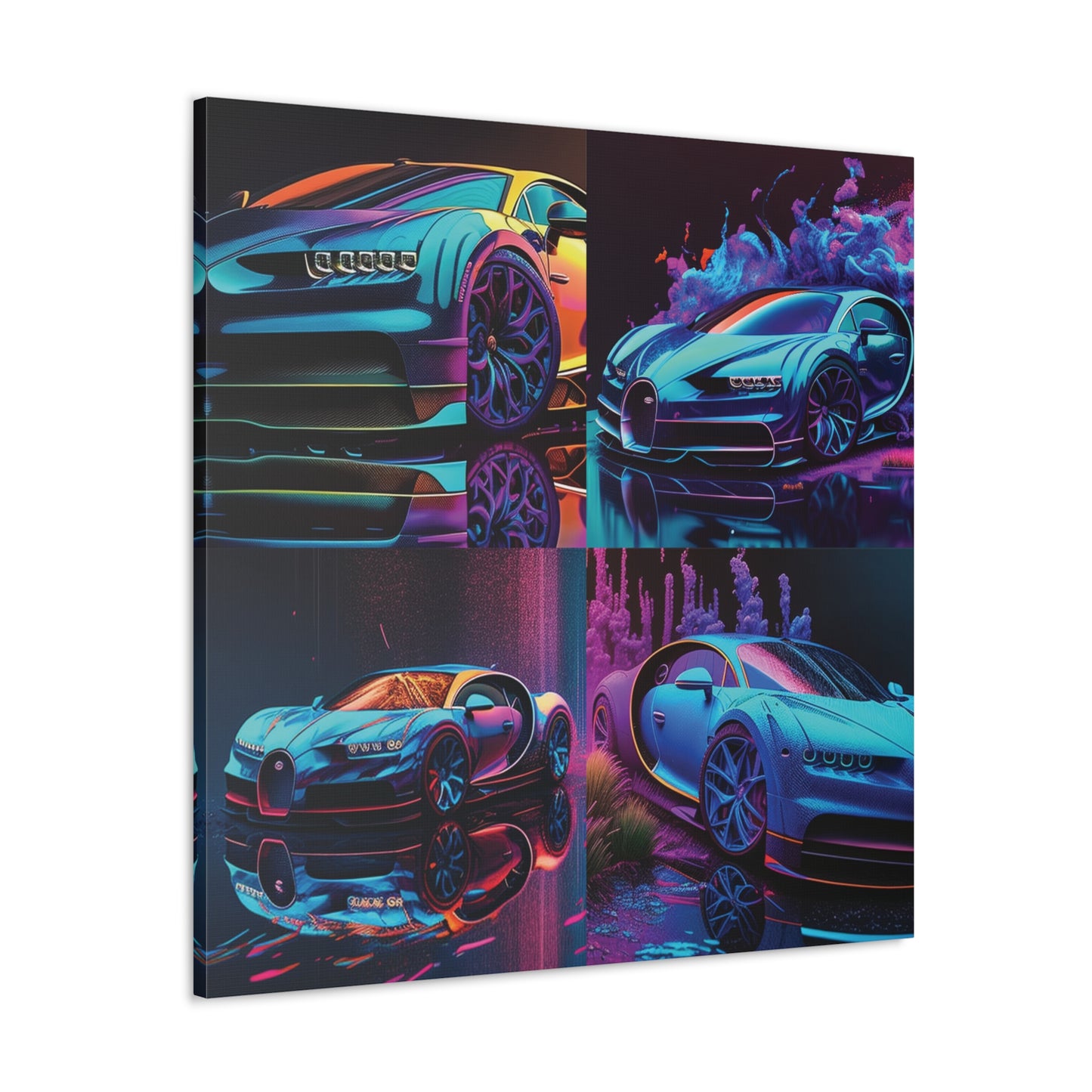 Canvas Gallery Wraps Bugatti Neon Chiron 5