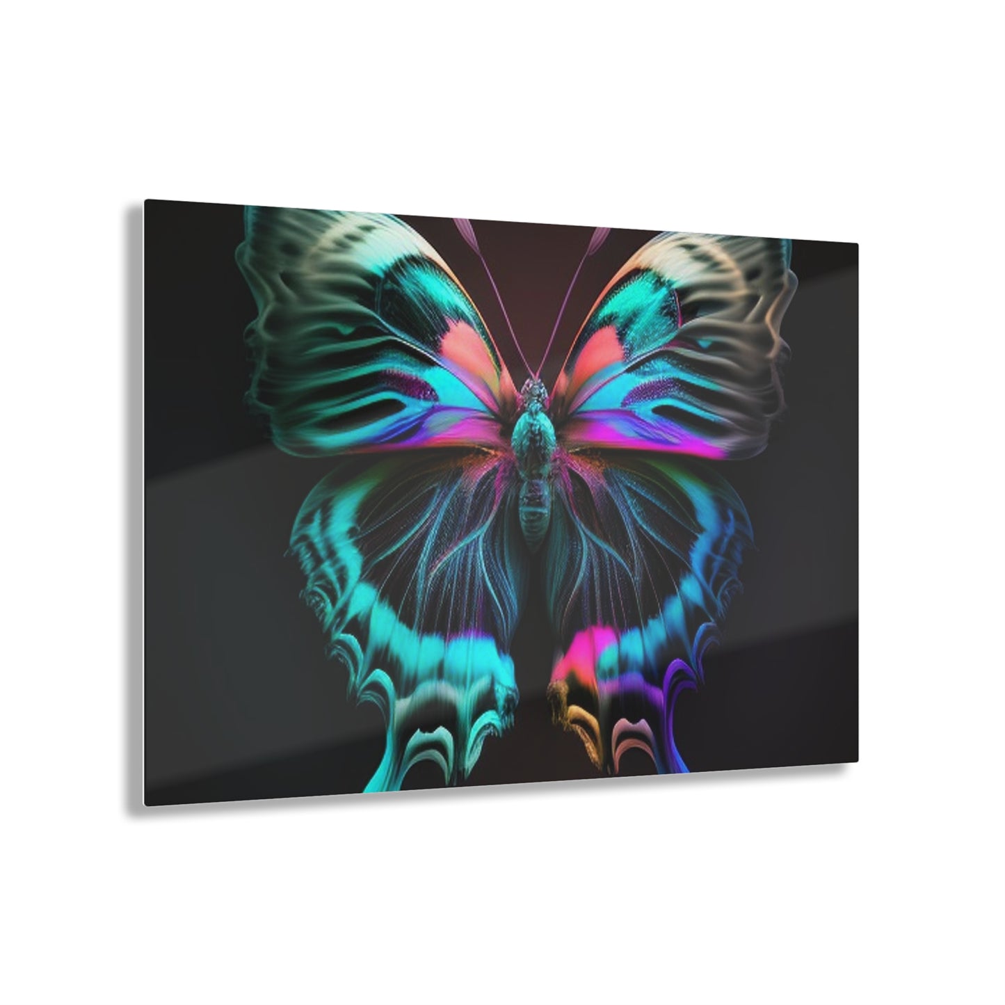 Acrylic Prints Neon Butterfly Fusion 3