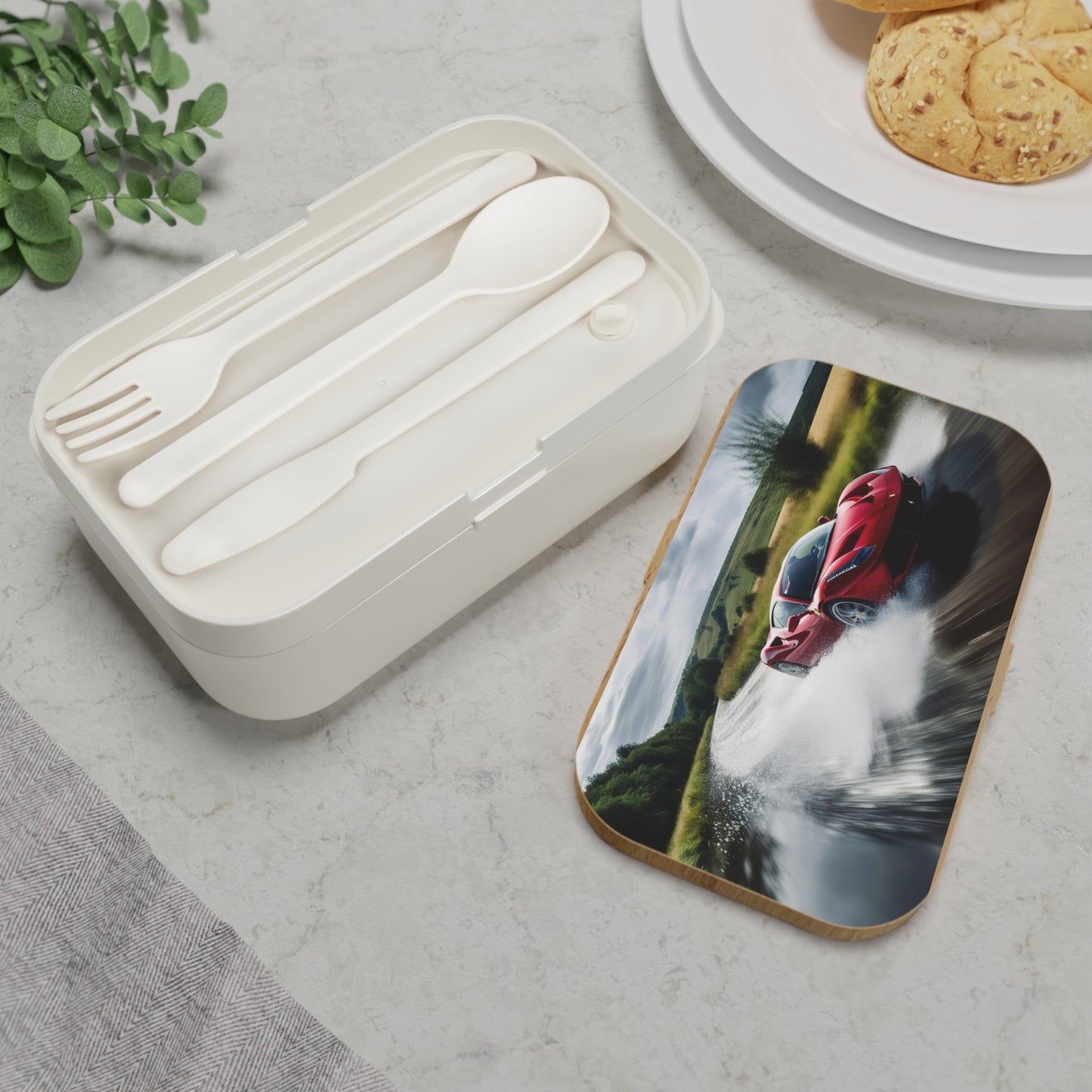 Bento Lunch Box Water Ferrari Splash 4