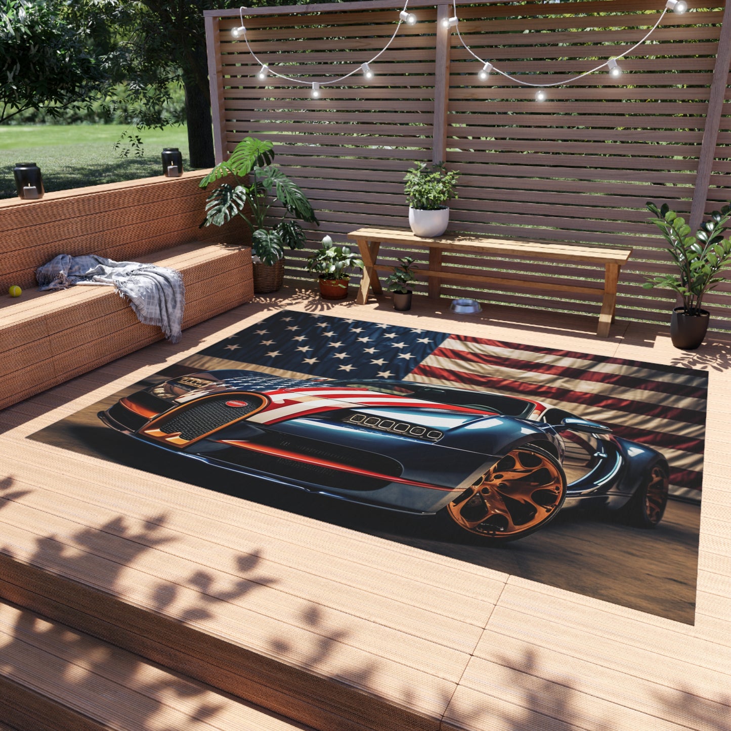 Outdoor Rug  Bugatti Flag American 4