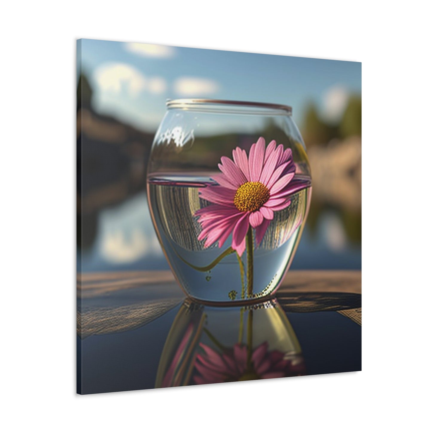 Canvas Gallery Wraps Pink Daisy 3