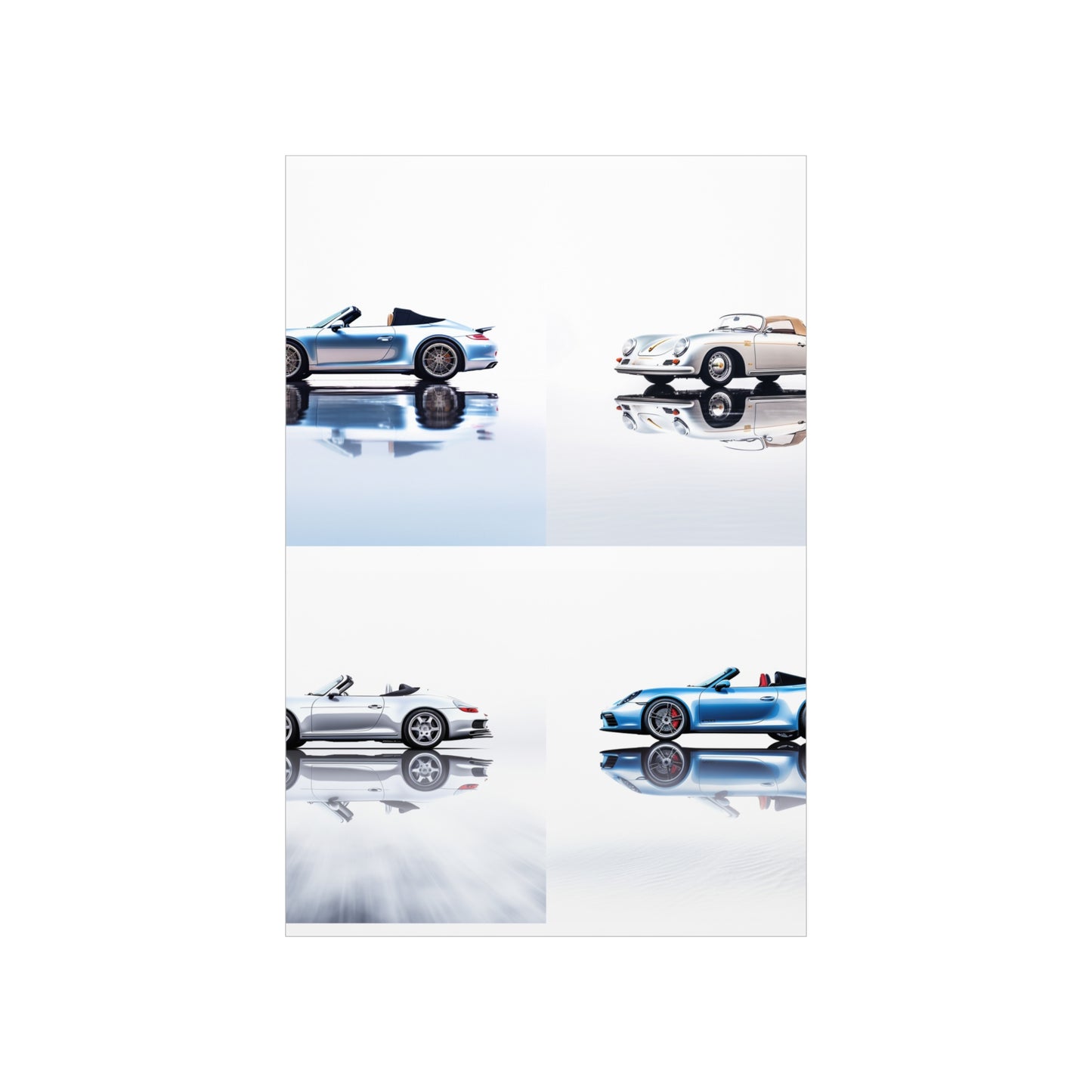 Premium Matte Vertical Posters 911 Speedster on water 5