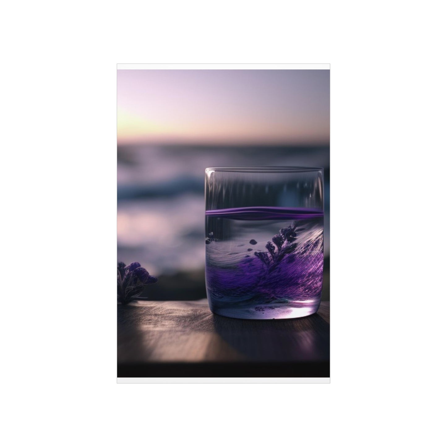 Premium Matte Vertical Posters Lavender in a vase 4