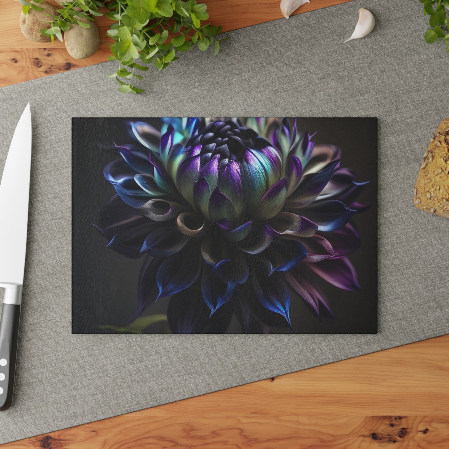 Glass Cutting Board Dahlia Purple 4