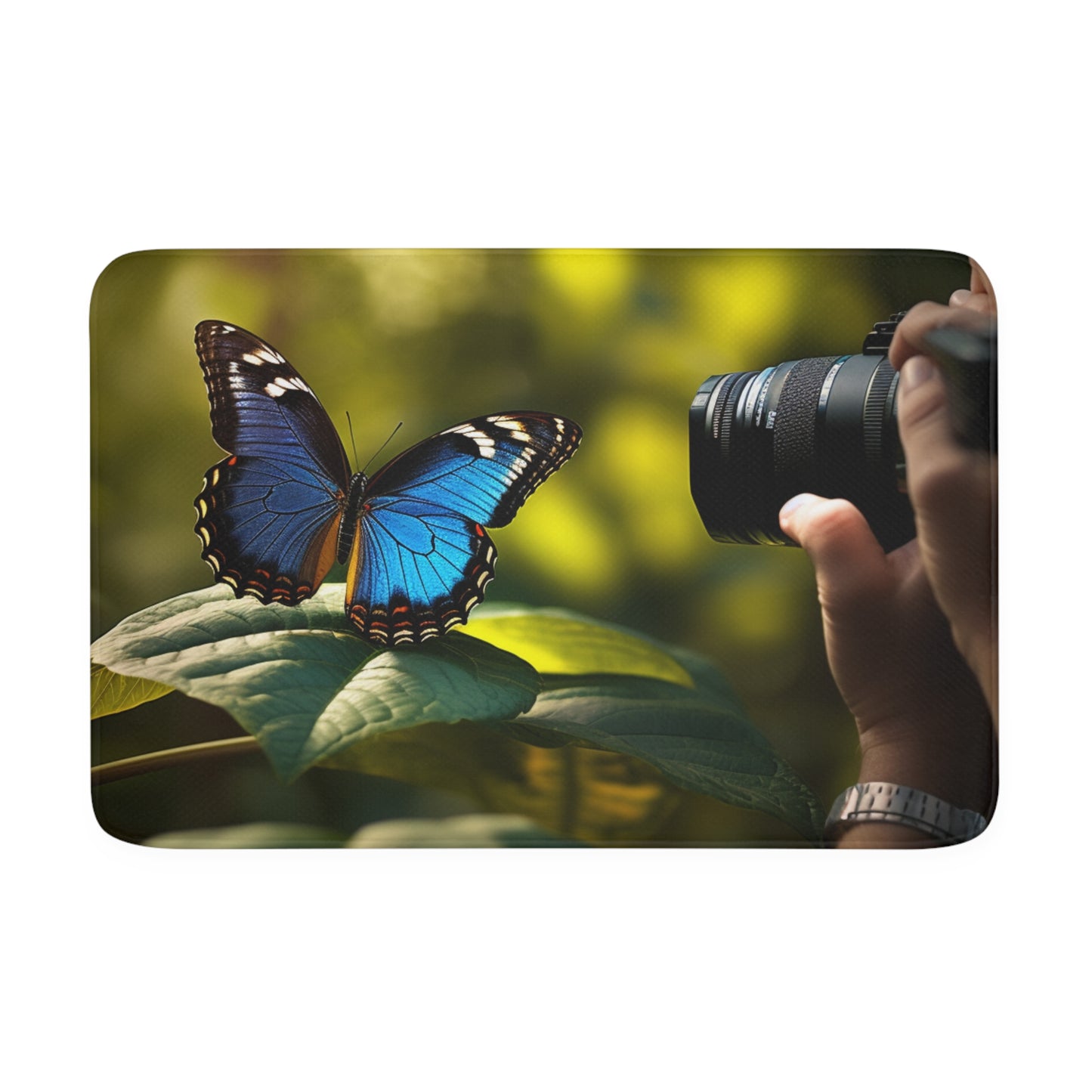 Memory Foam Bath Mat Jungle Butterfly 3