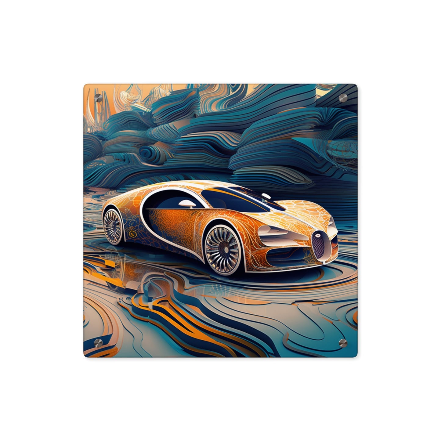 Acrylic Wall Art Panels Bugatti Abstract Flair 1