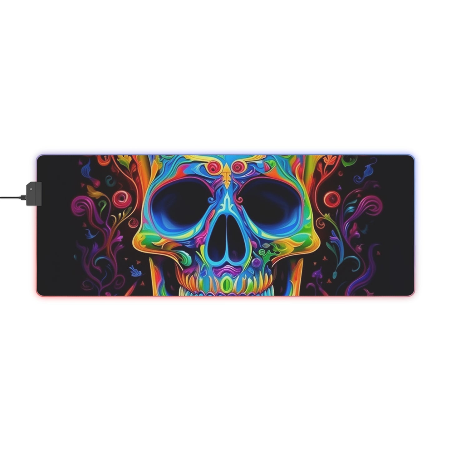 LED Gaming Mouse Pad Macro Skull Color 4