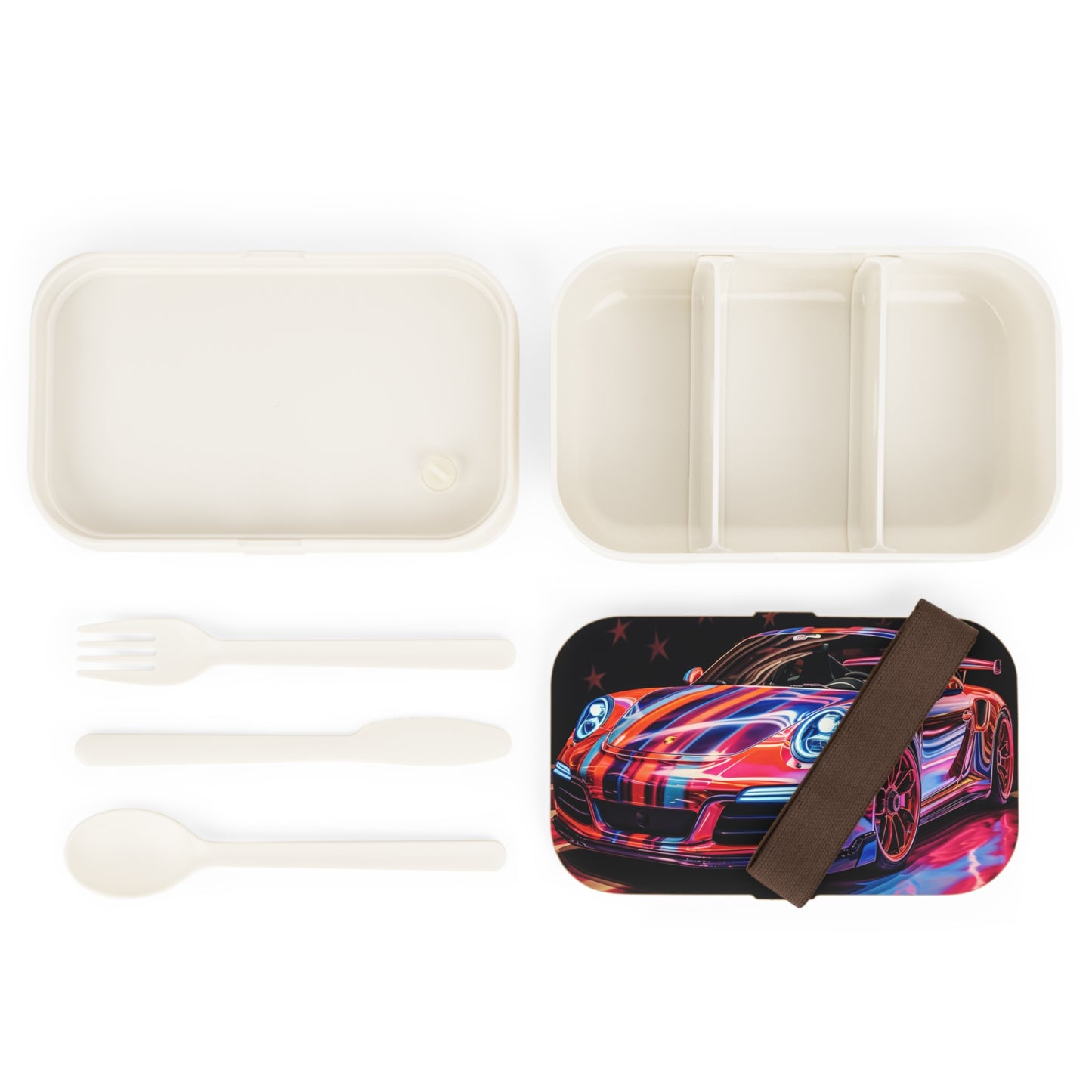 Bento Lunch Box Macro American Flag Porsche 4