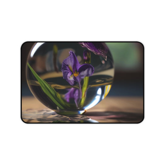 Desk Mat Purple Iris in a vase 1