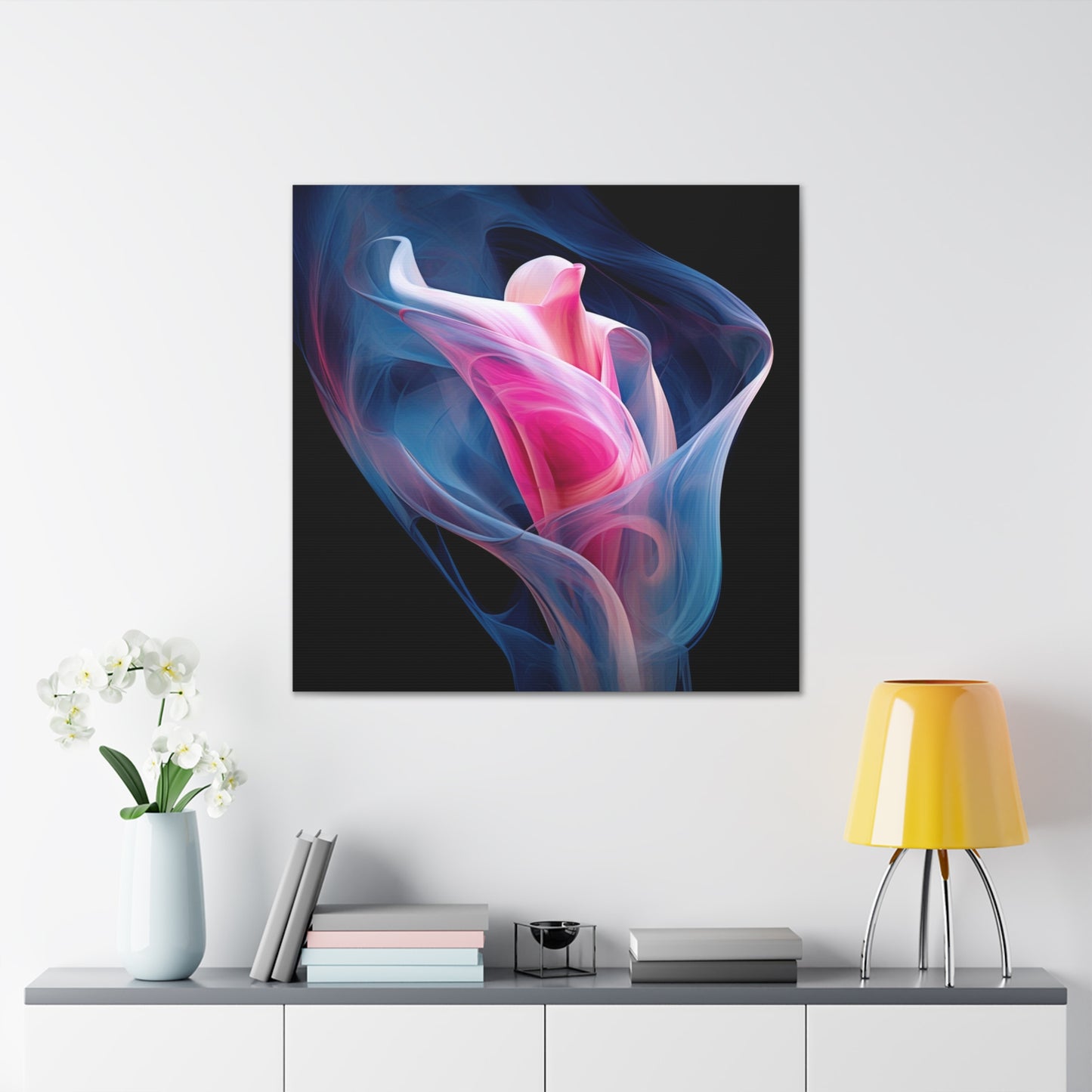 Canvas Gallery Wraps Pink & Blue Tulip Rose 3