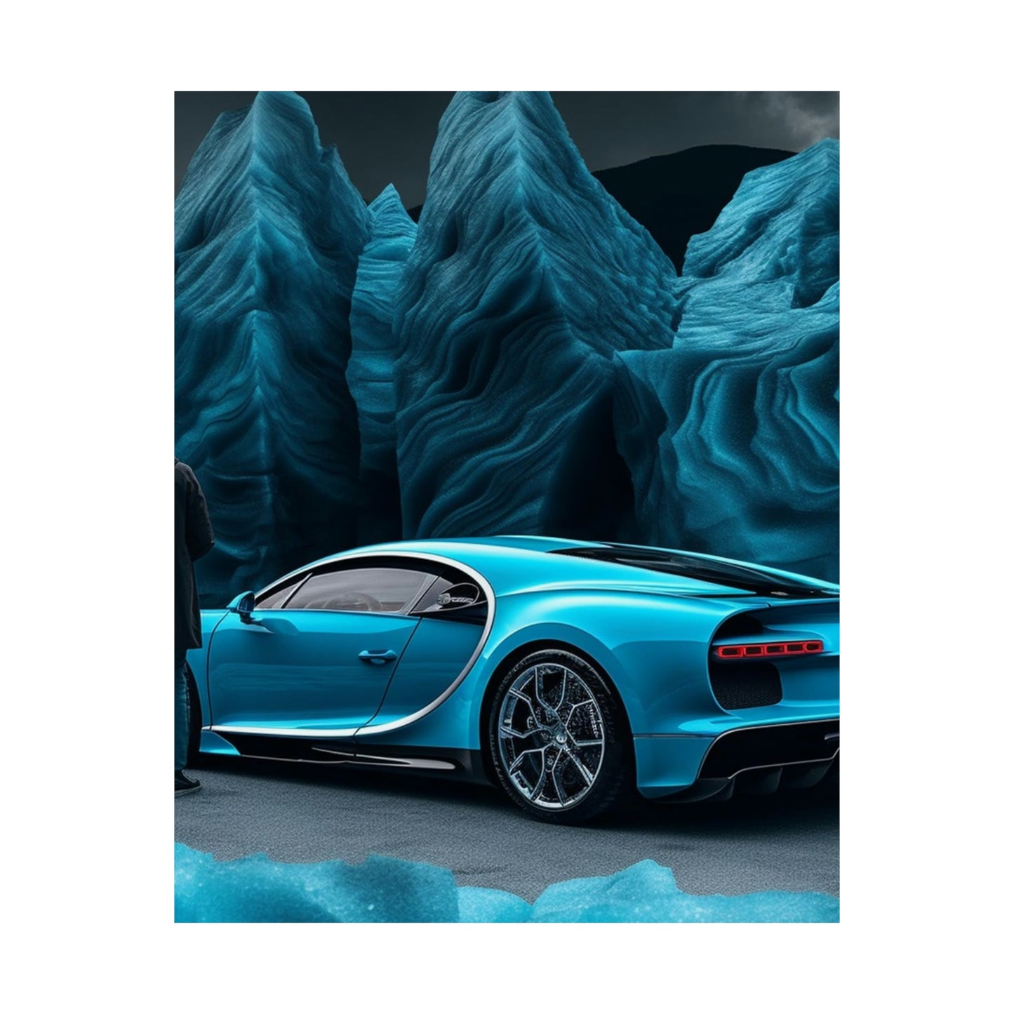 Premium Matte Vertical Posters Bugatti Real Look 3