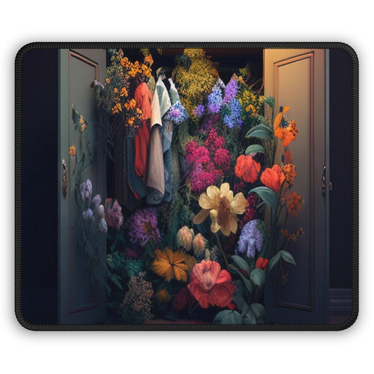 Gaming Mouse Pad  A Wardrobe Surrounded by Flowers 4