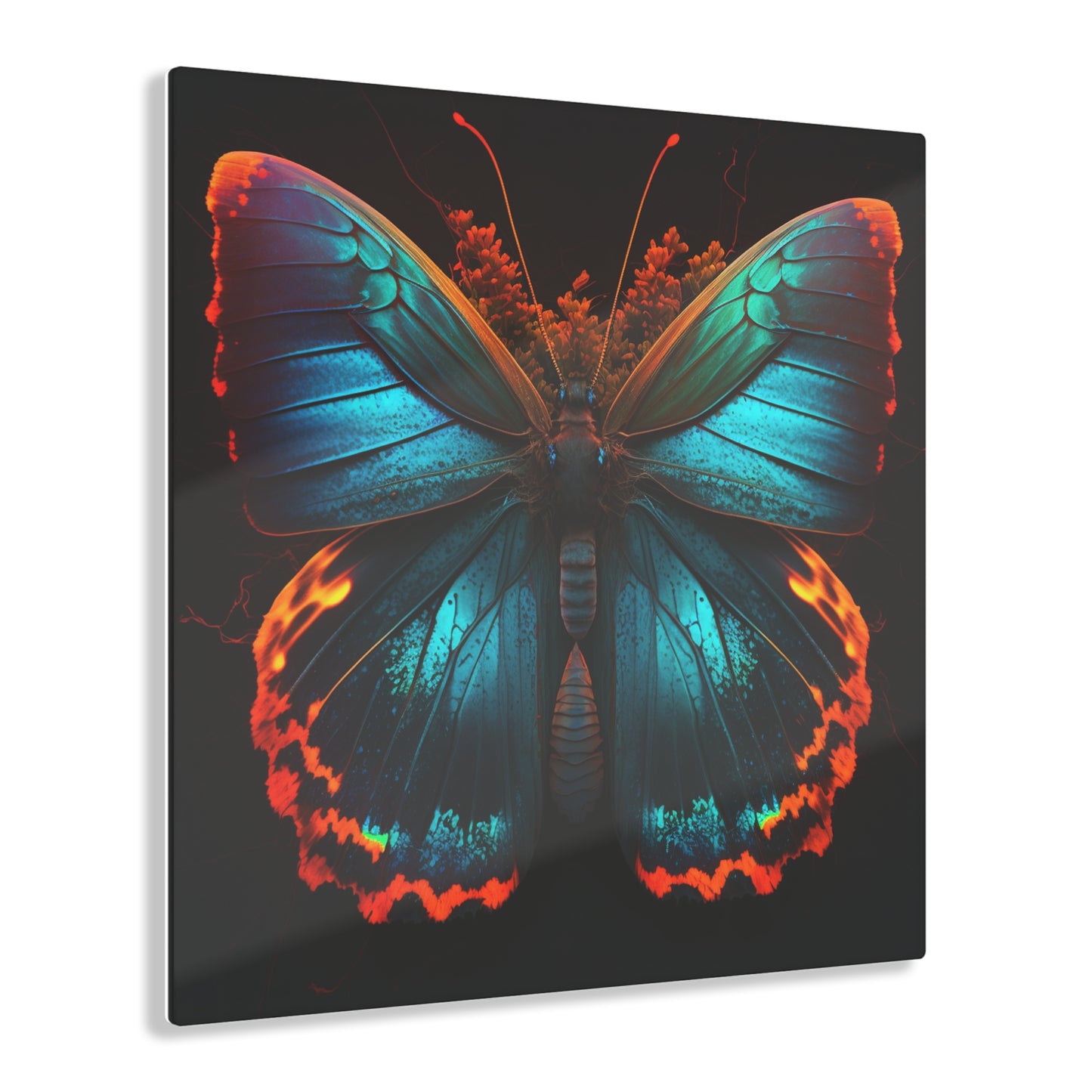 Acrylic Prints Neon Butterfly Flair 3