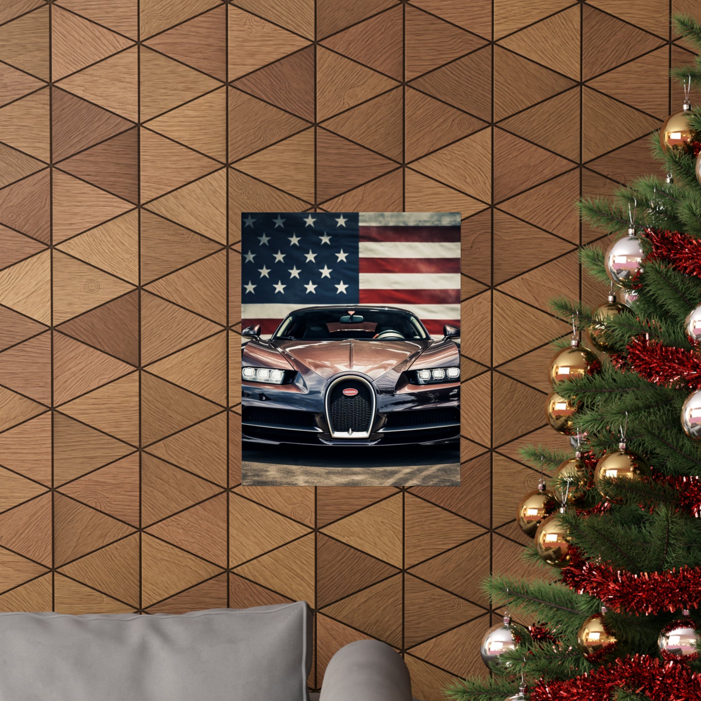 Premium Matte Vertical Posters Bugatti Flag 4