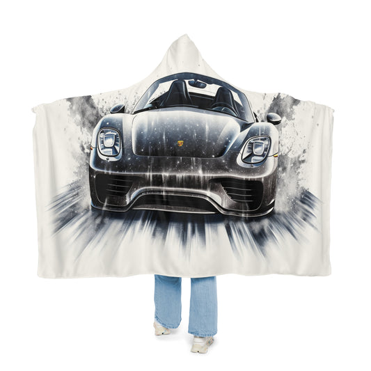 Snuggle Hooded Blanket 918 Spyder white background driving fast with water splashing 3