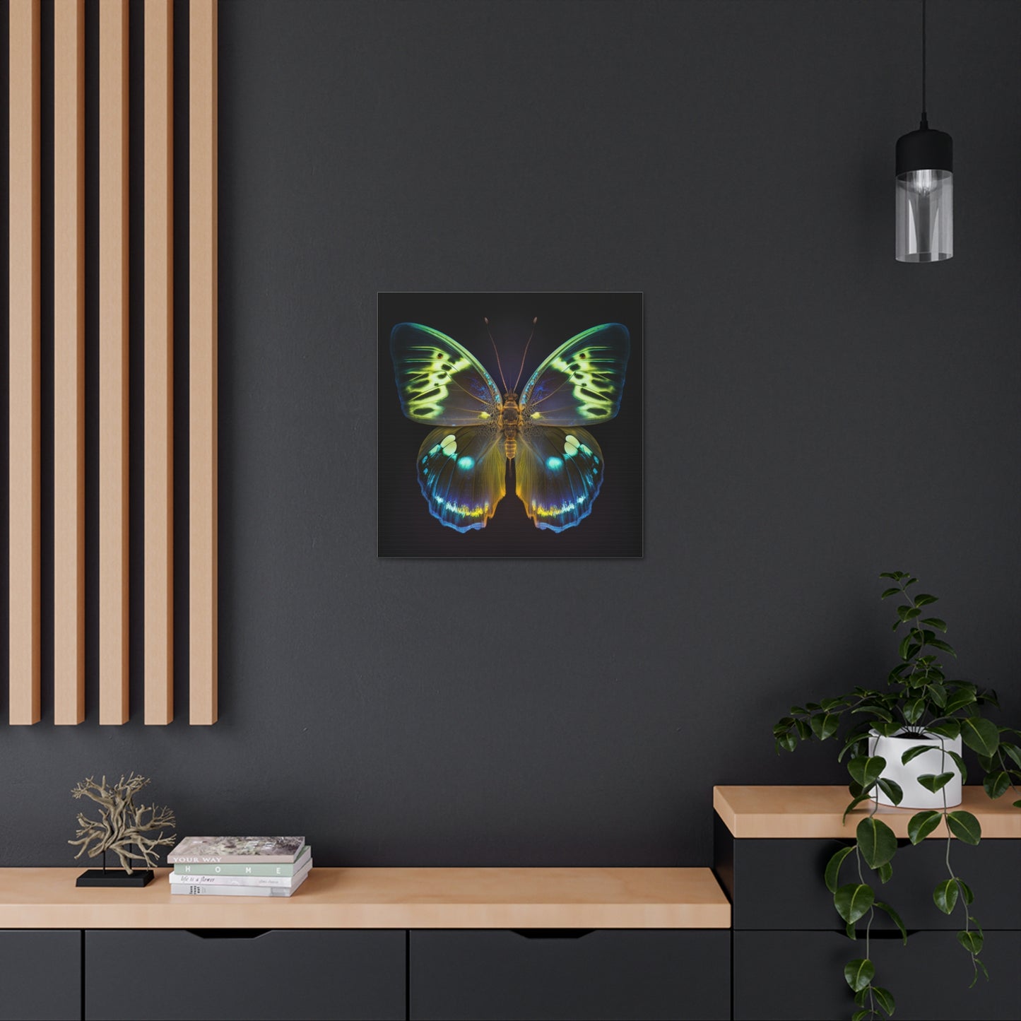Canvas Gallery Wraps Neon Hue Butterfly 1