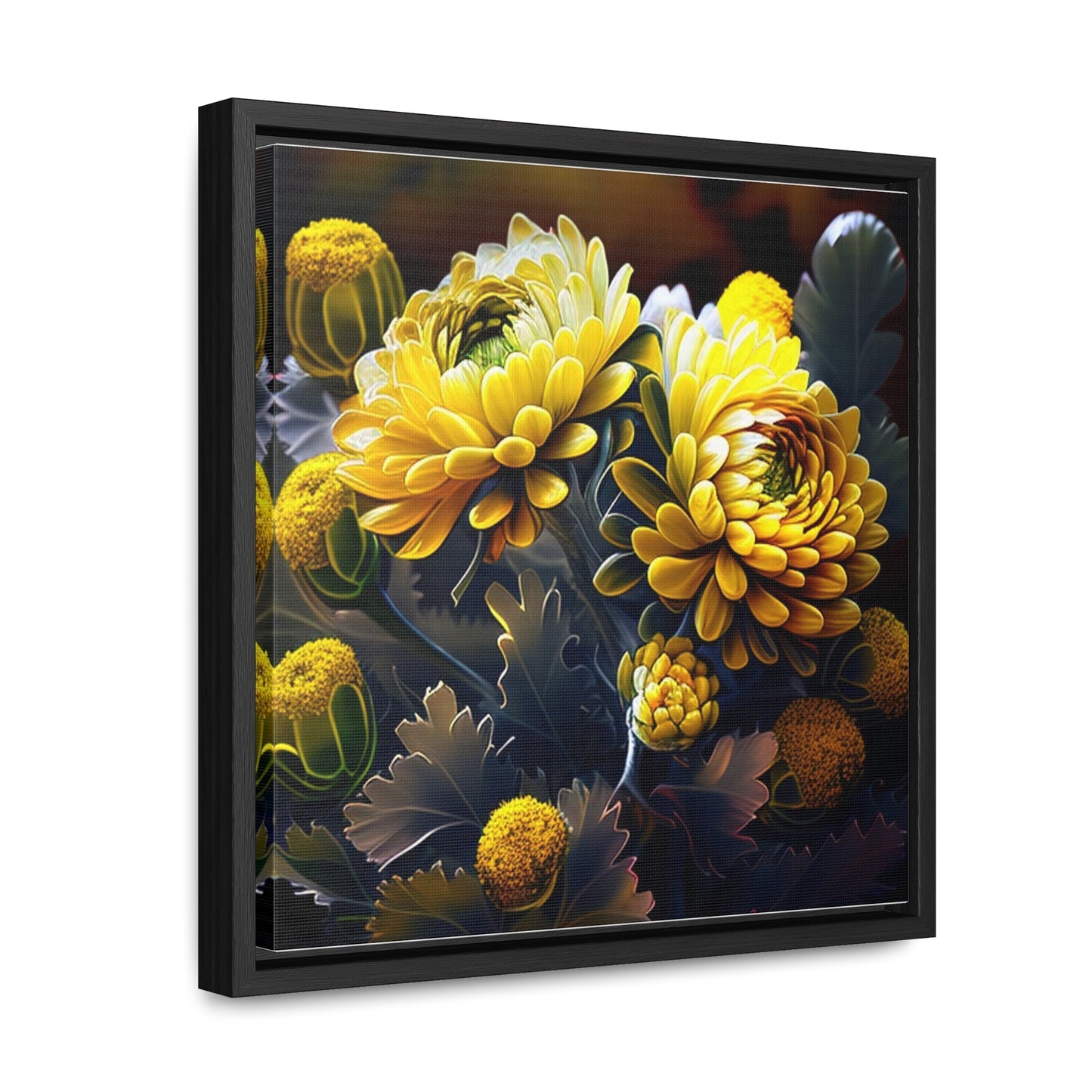 Gallery Canvas Wraps, Square Frame Yellow Hermosas Flores Amarillas 3