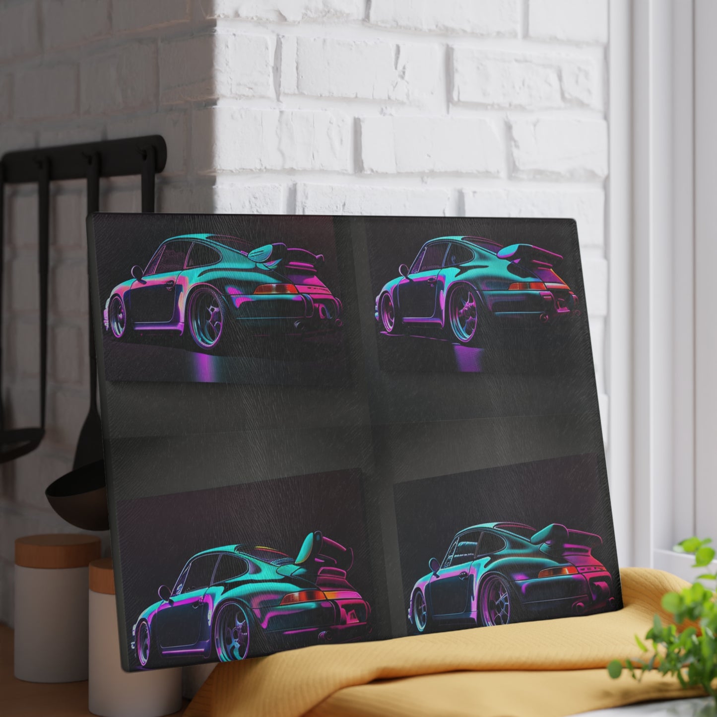 Glass Cutting Board Porsche Purple 5