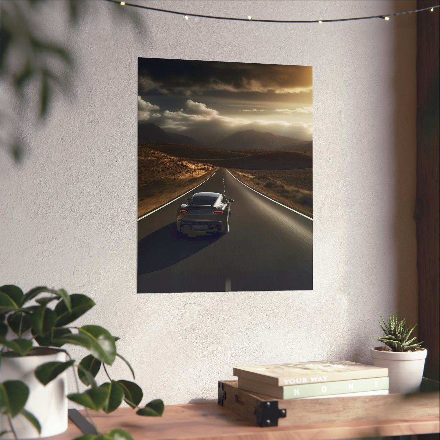 Premium Matte Vertical Posters Ferrari Road 3