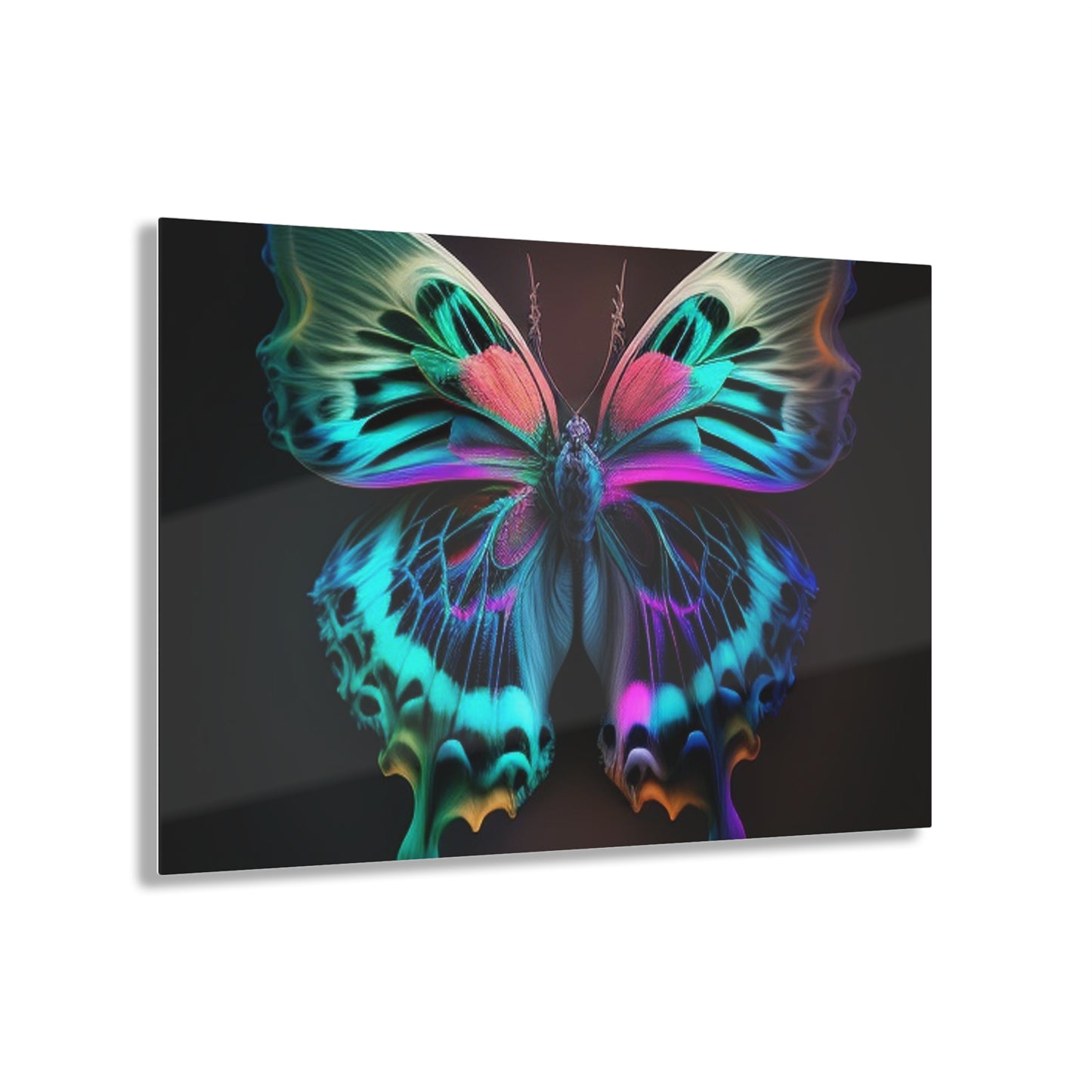 Acrylic Prints Neon Butterfly Fusion 1