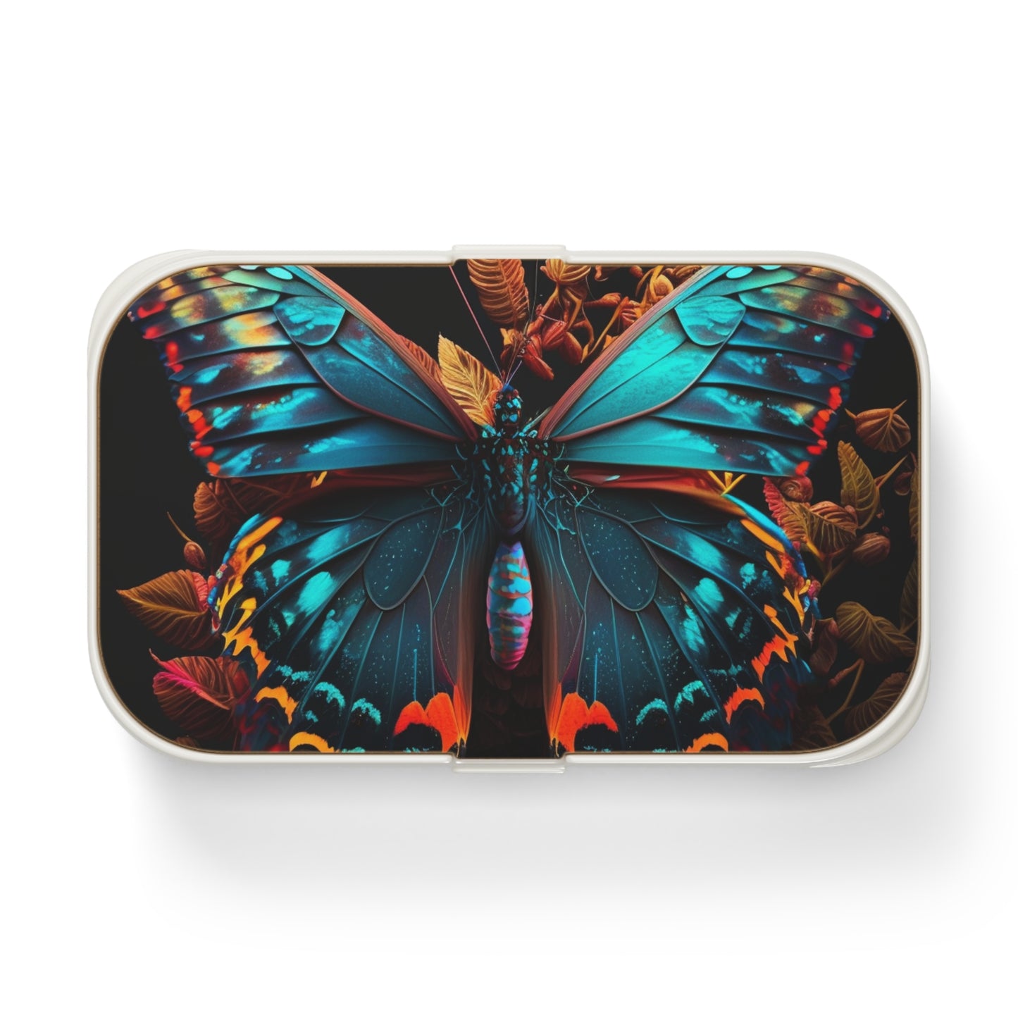 Bento Lunch Box Hue Neon Butterfly 1