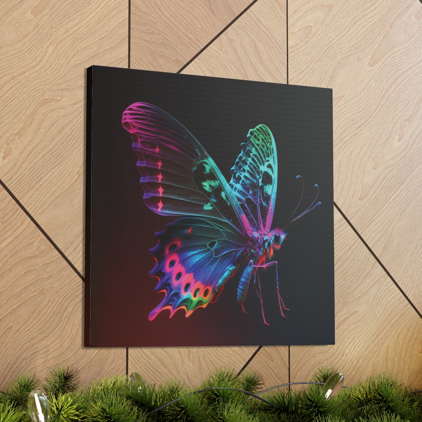 Canvas Gallery Wraps Raw Hyper Color Butterfly 1